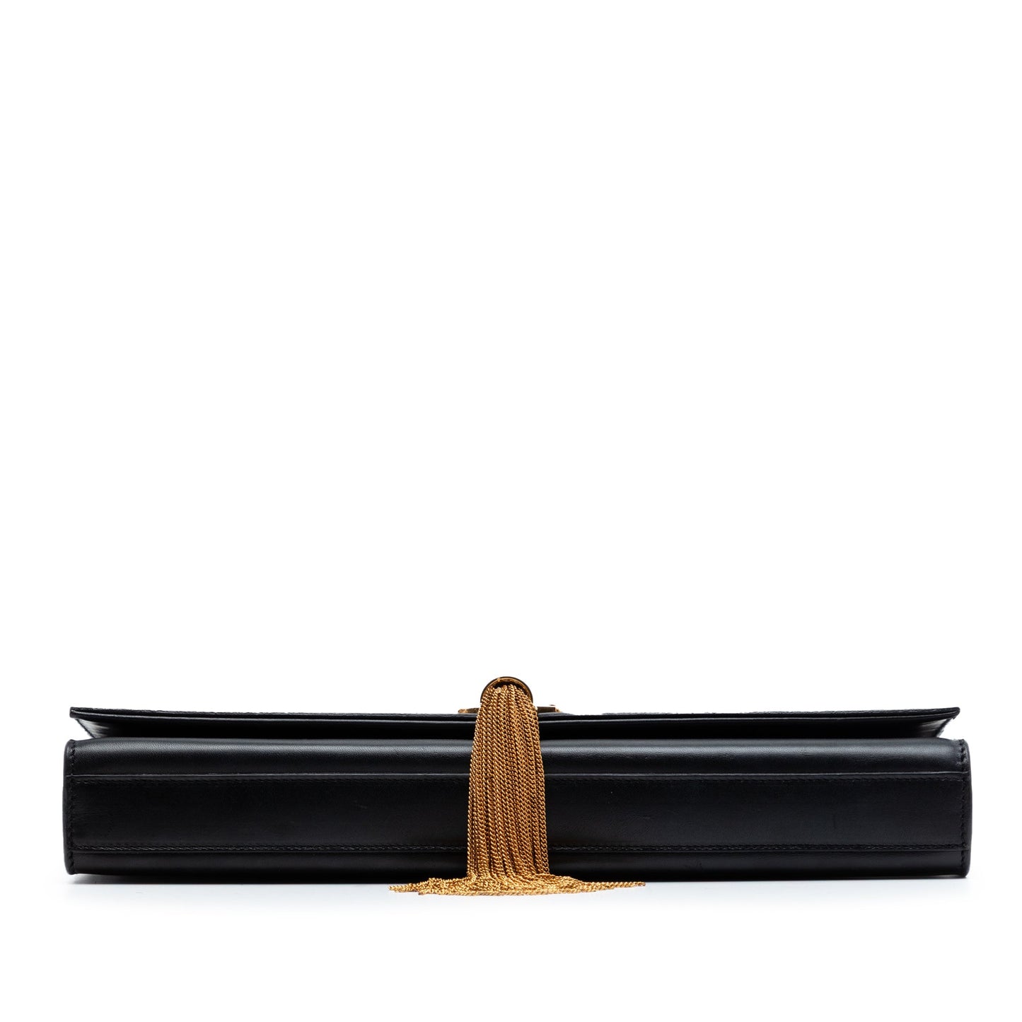 Saint Laurent Smooth Calfskin Cassandre Tassel Clutch
