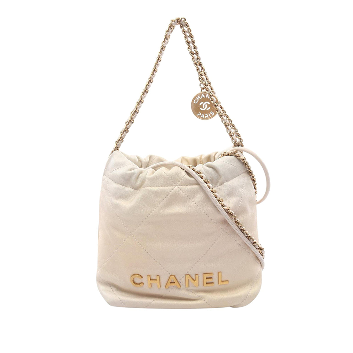 Chanel Mini Shiny Calfskin 22 Handbag