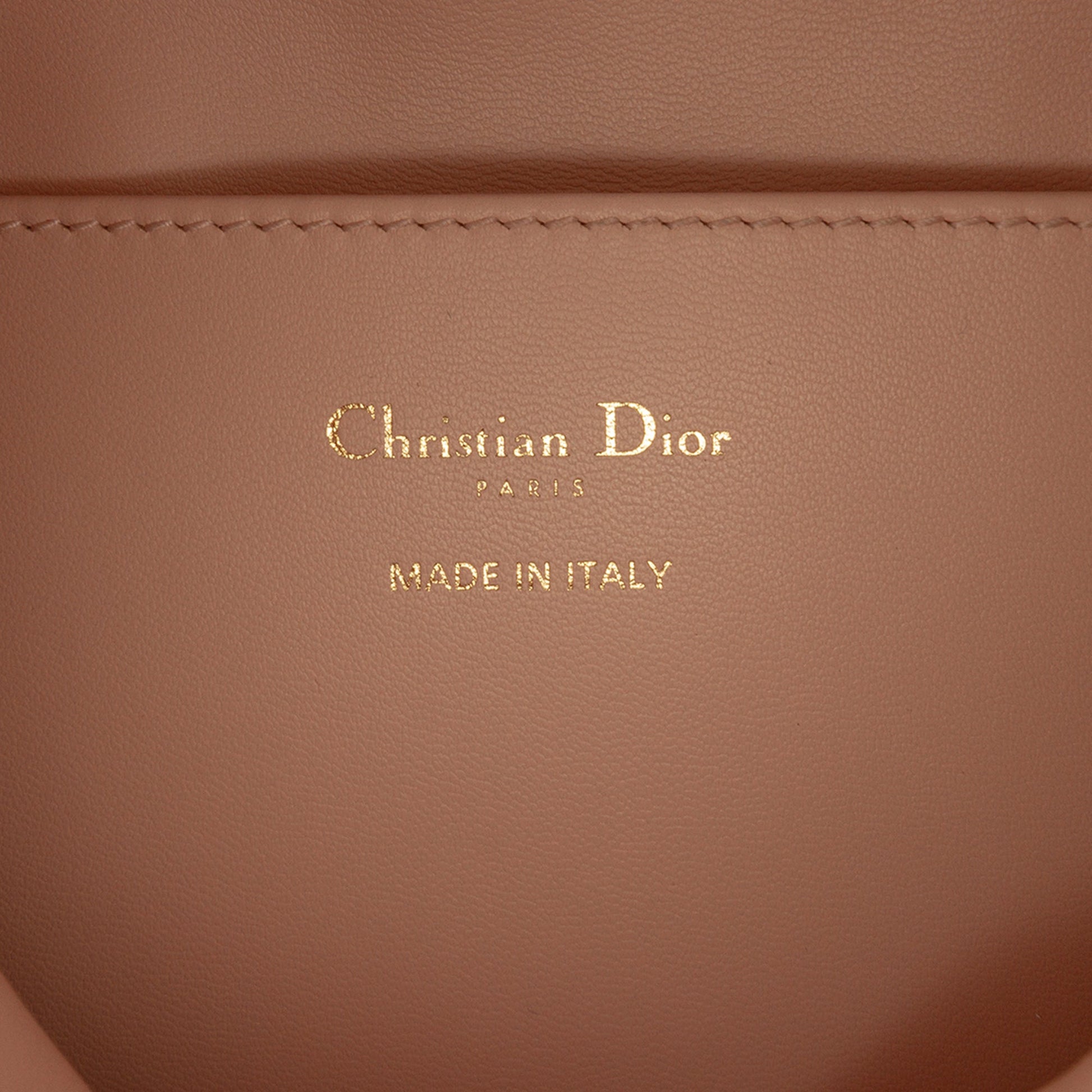 Dior Small Lambskin Macrocannage Caro Bucket Bag