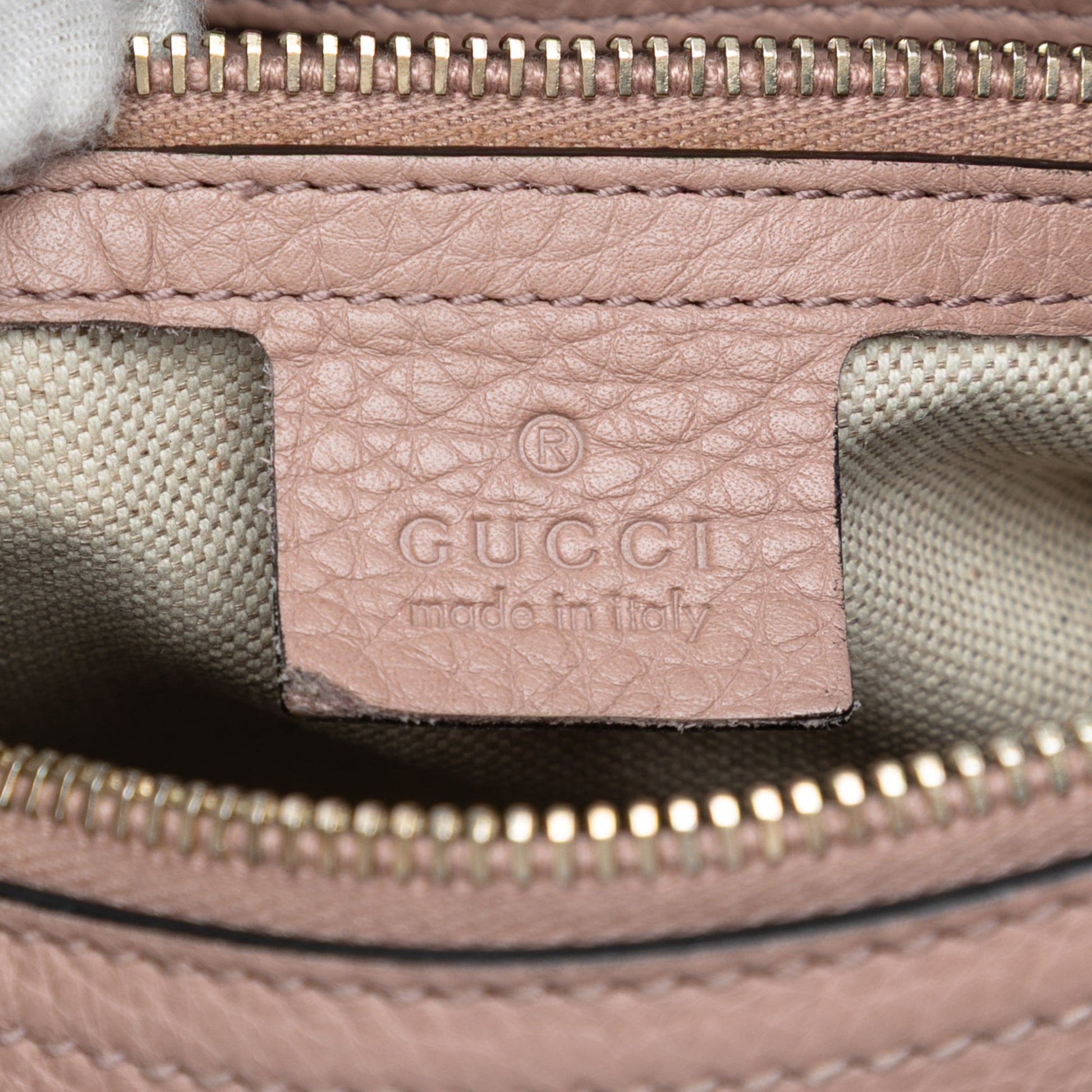 Gucci Medium Calfskin Bamboo Shopper Boston Bag