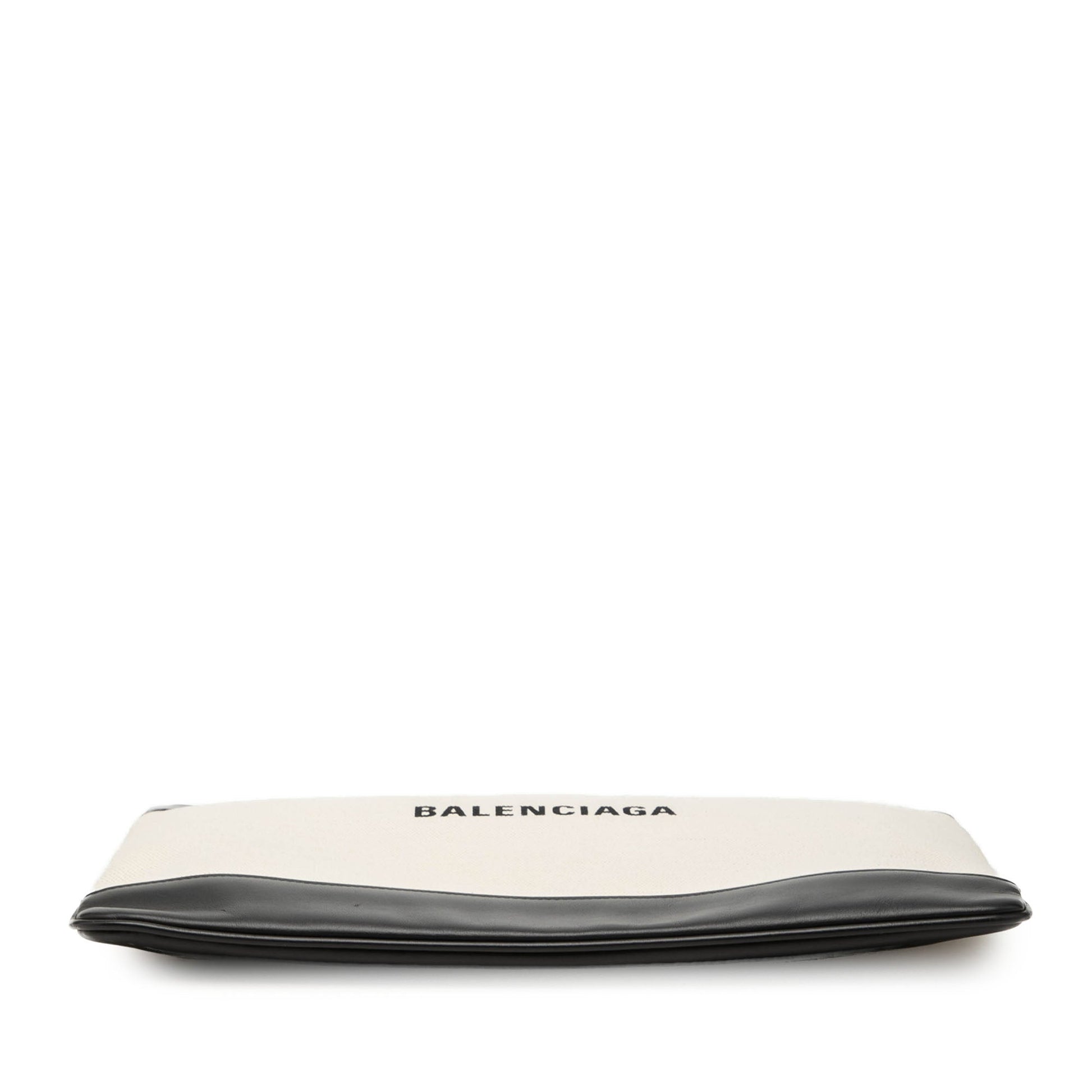Balenciaga Canvas Navy Clip Clutch M