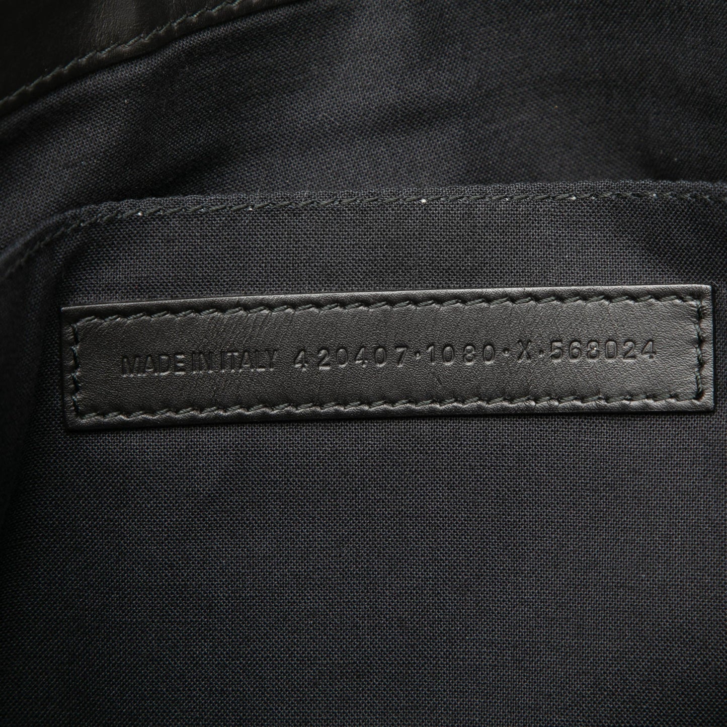 Balenciaga Canvas Navy Clip Clutch M