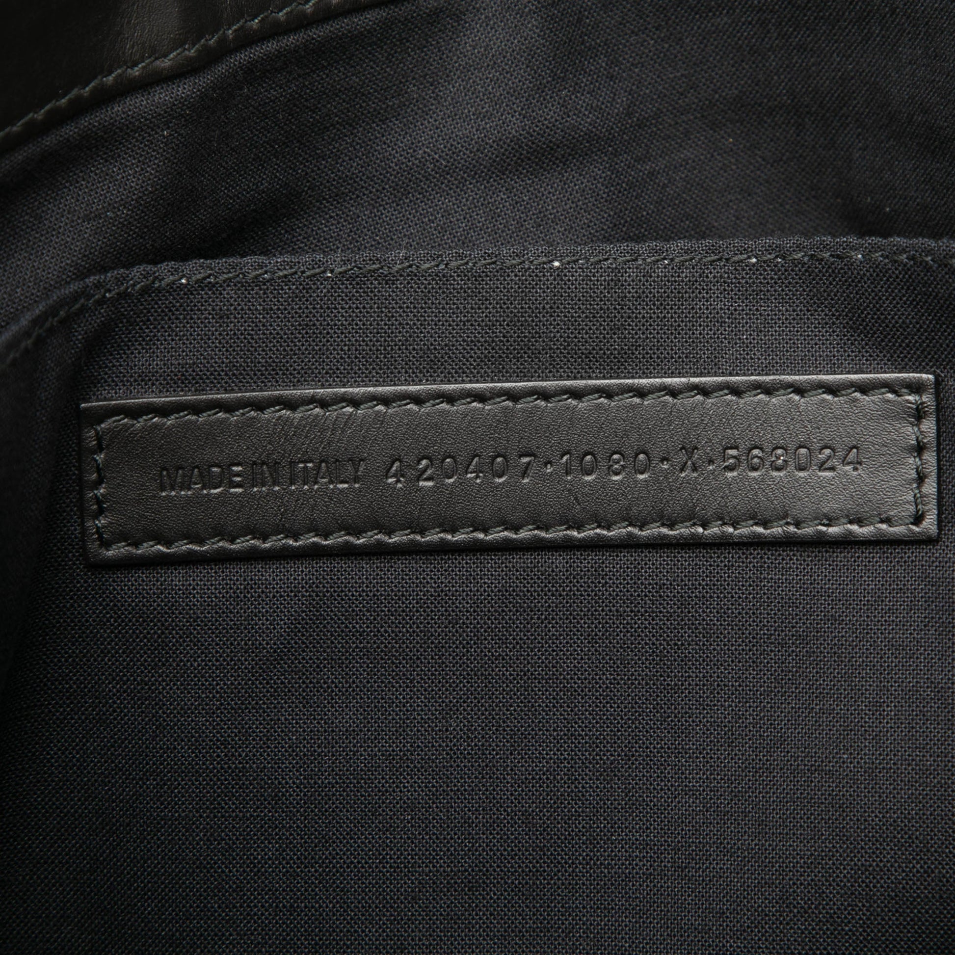 Balenciaga Canvas Navy Clip Clutch M