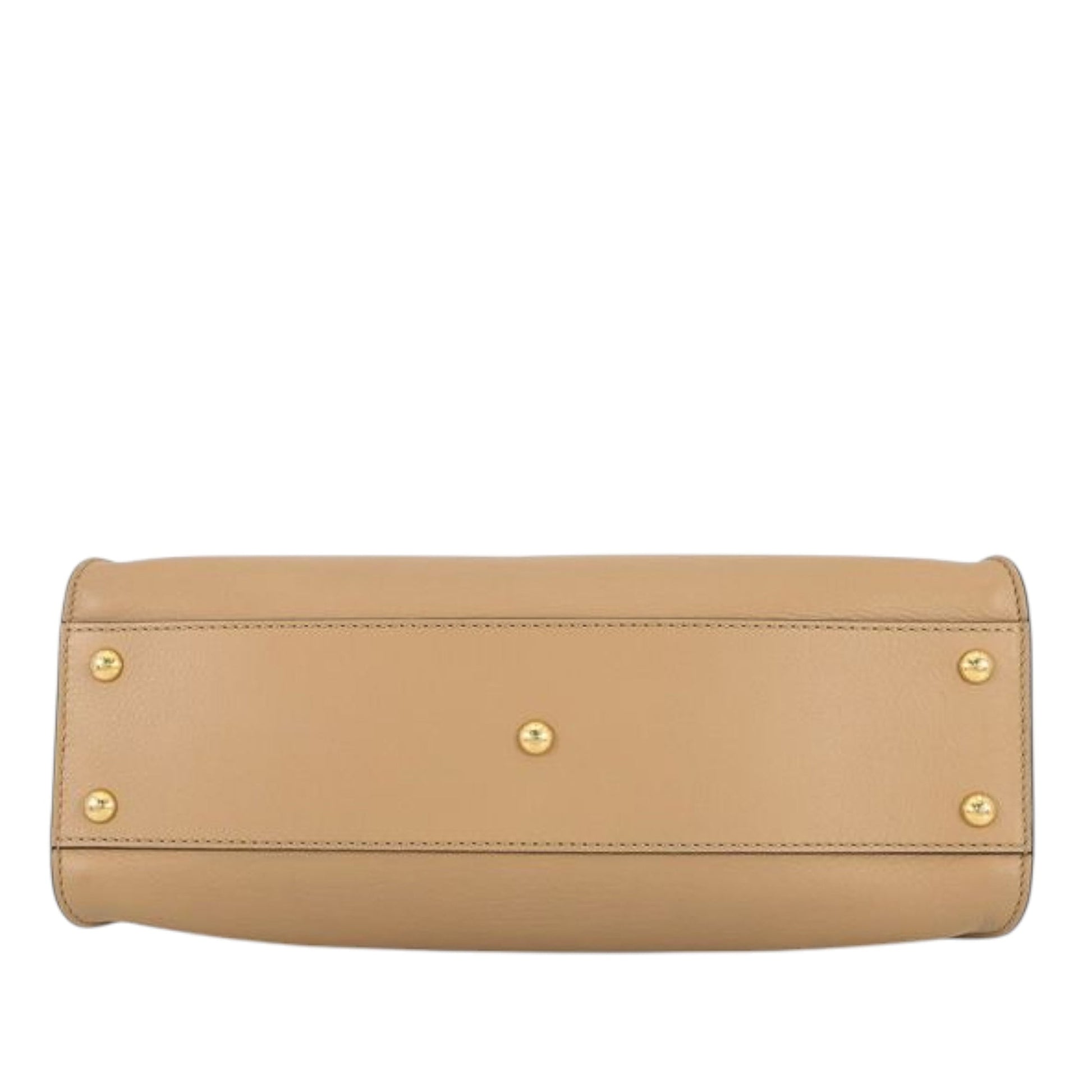 Fendi Medium Leather Selleria Peekaboo Iconic Satchel
