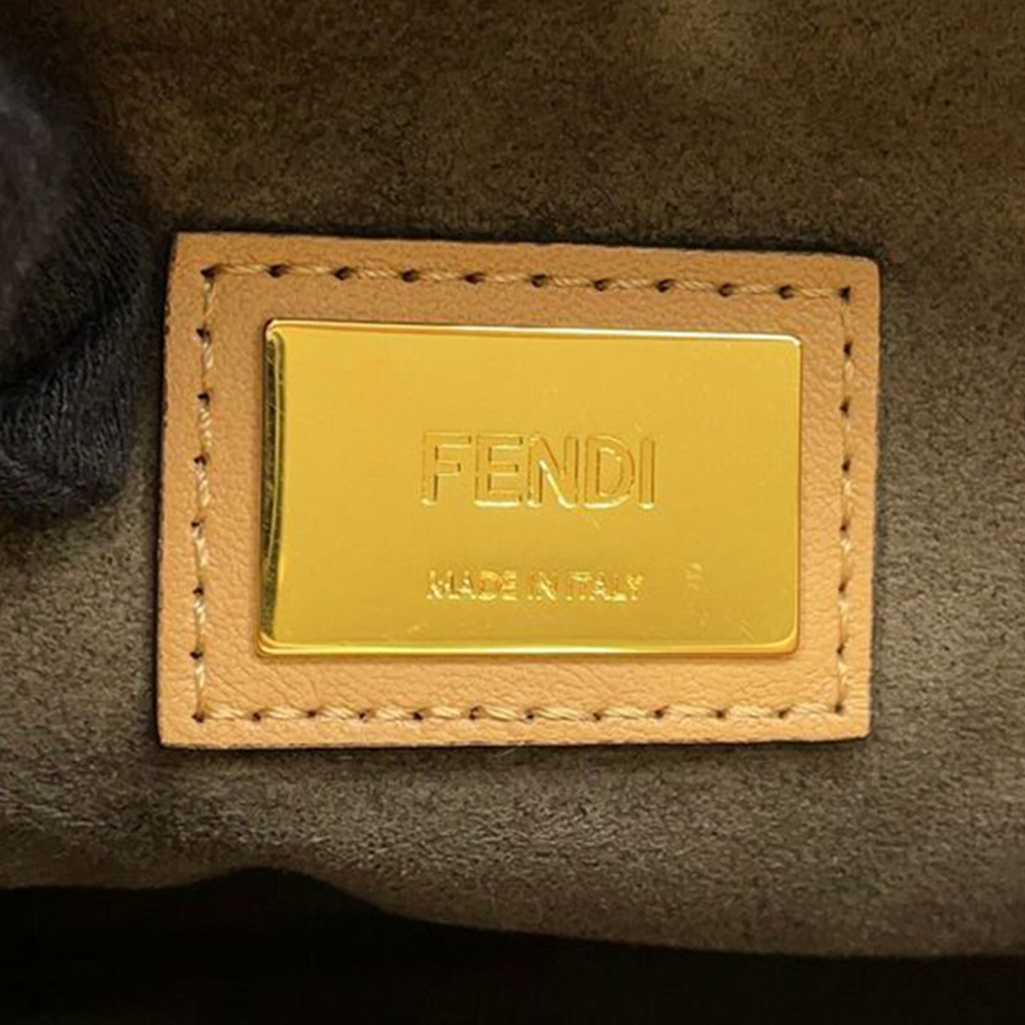 Fendi Medium Leather Selleria Peekaboo Iconic Satchel