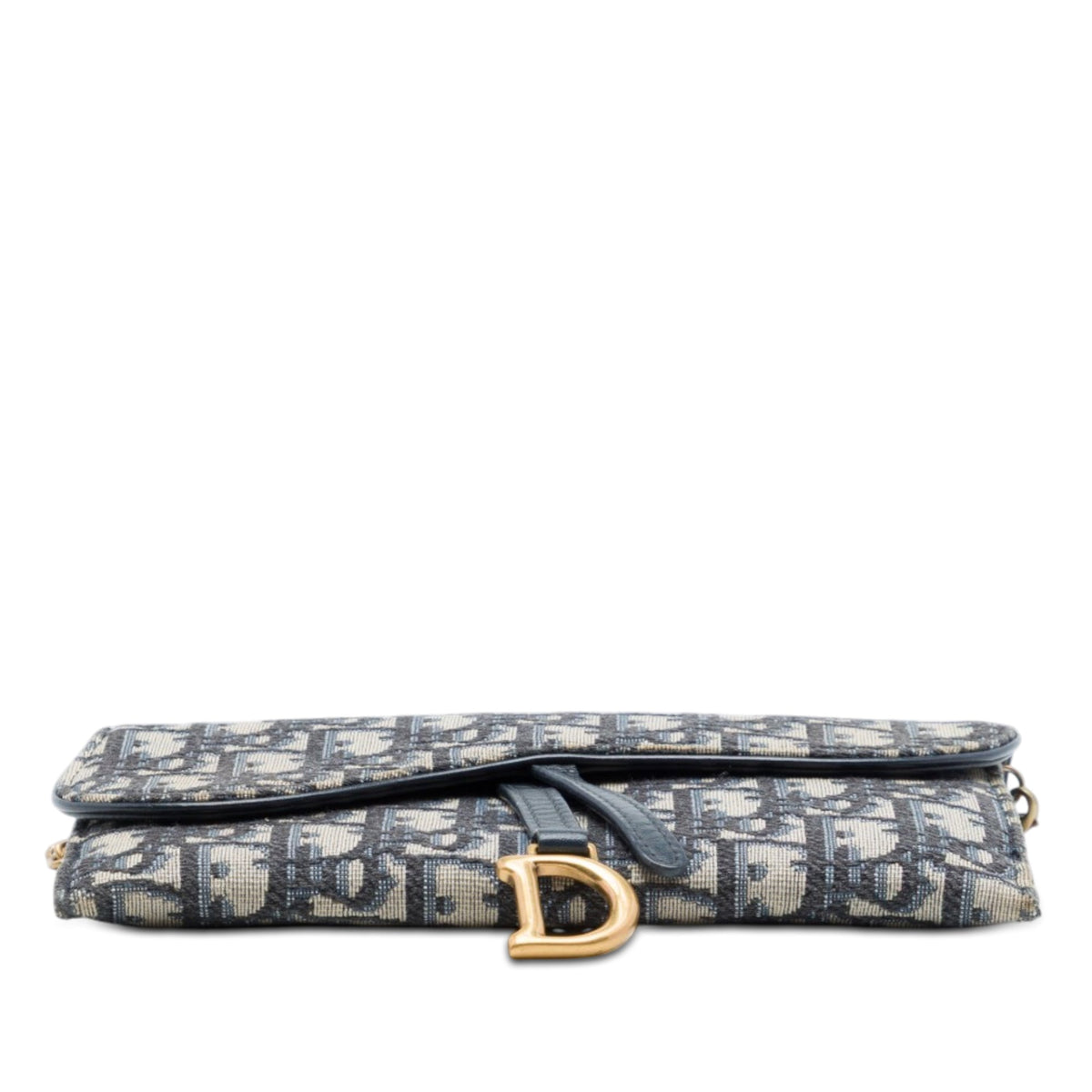 Dior Oblique Canvas Saddle Wallet On Chain