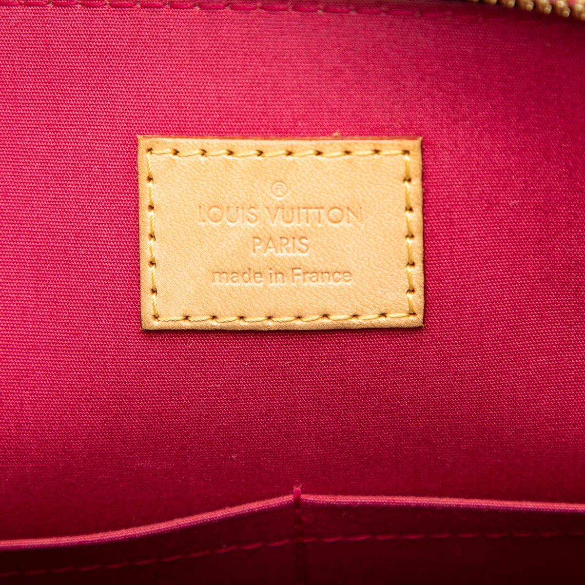 Louis Vuitton Monogram Vernis Alma PM — Red