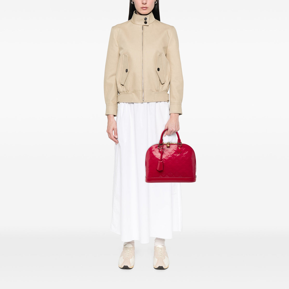 Louis Vuitton Monogram Vernis Alma PM — Red