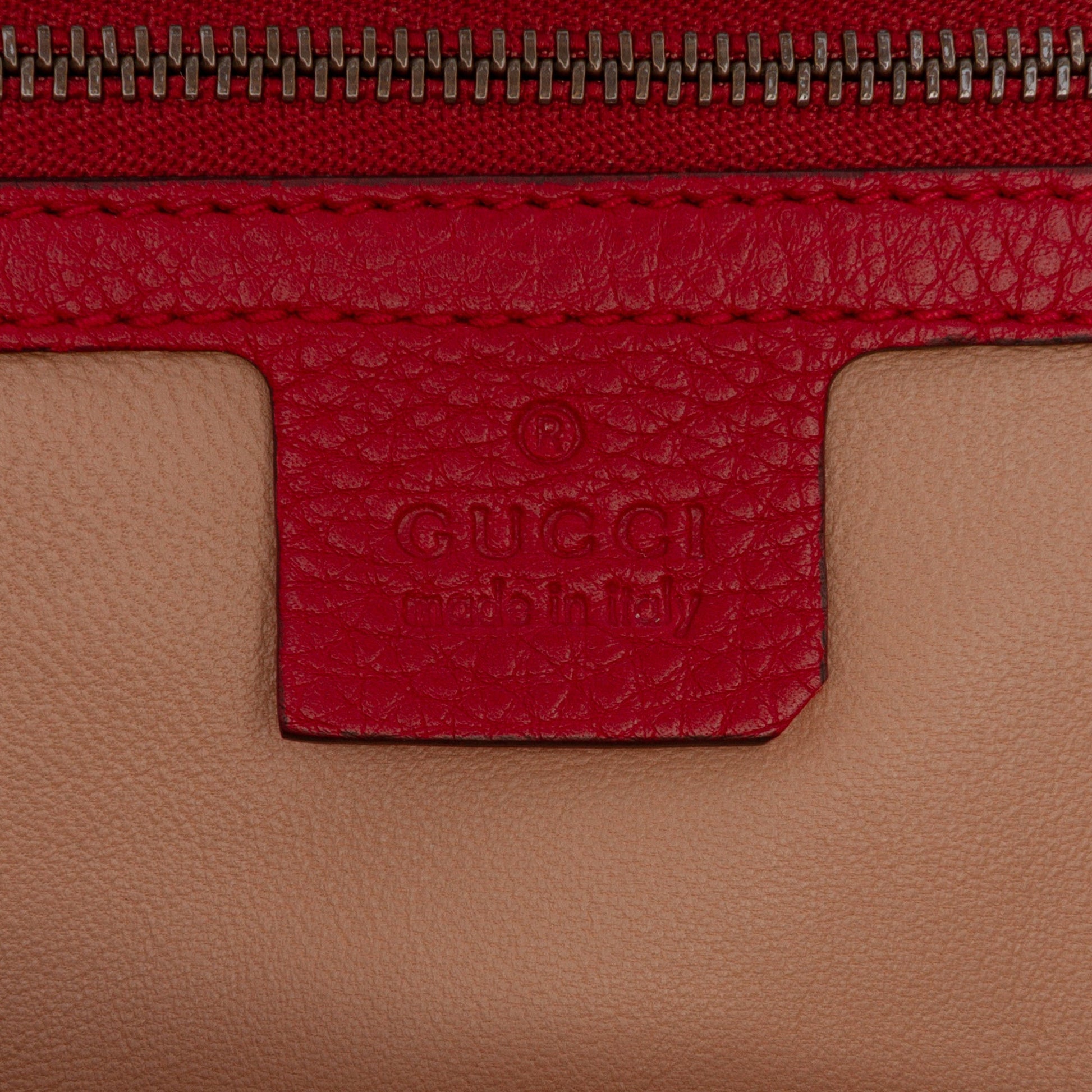 Gucci Leather Bamboo Tassel Clutch