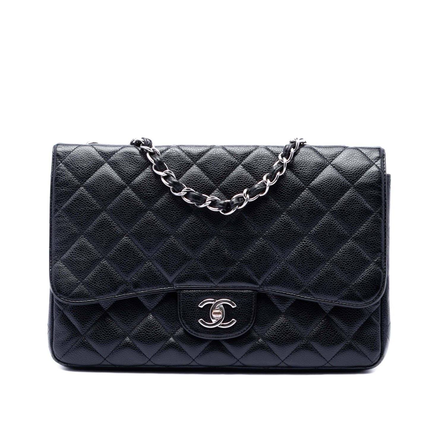 Chanel Jumbo Classic Caviar Single Flap