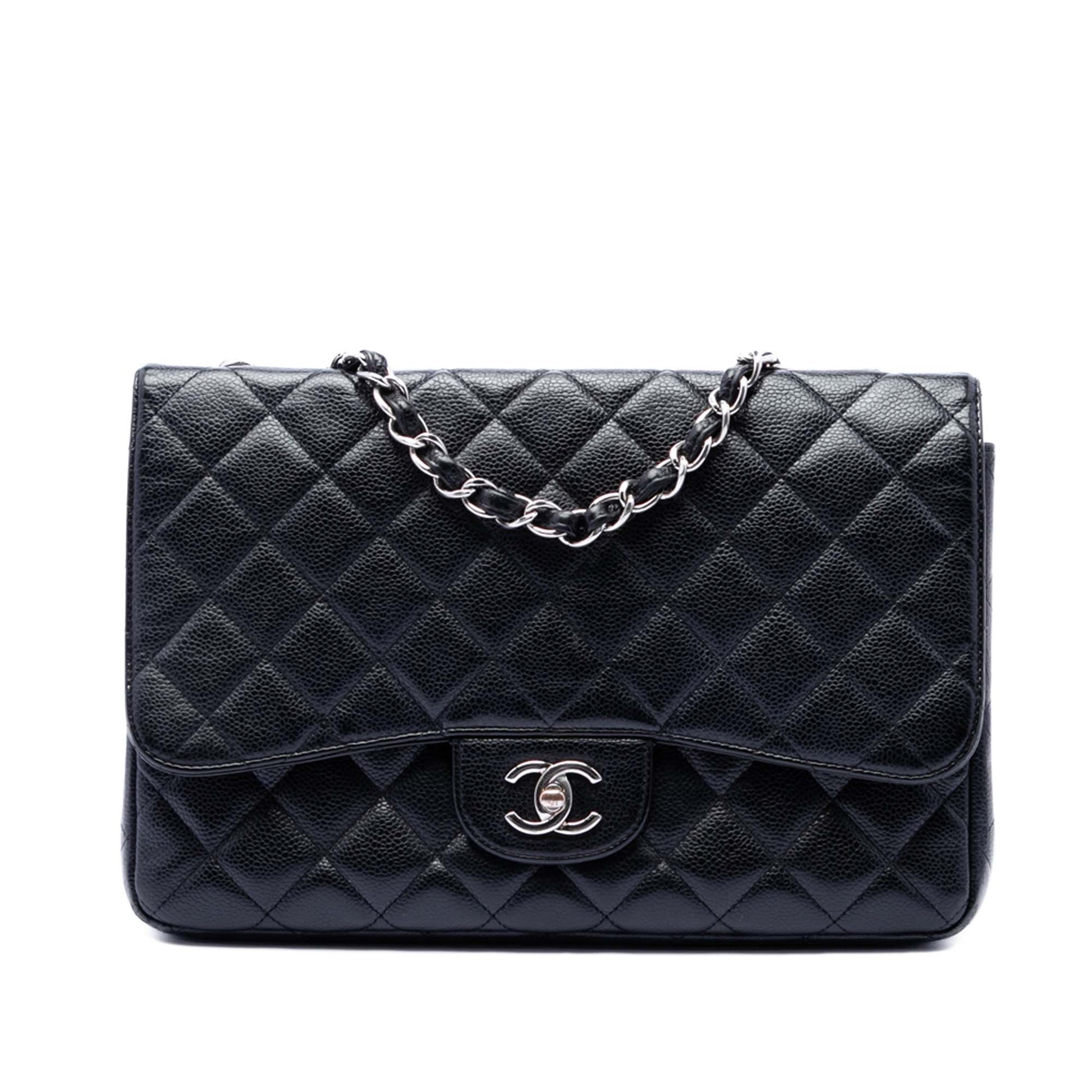 Chanel Jumbo Classic Caviar Single Flap