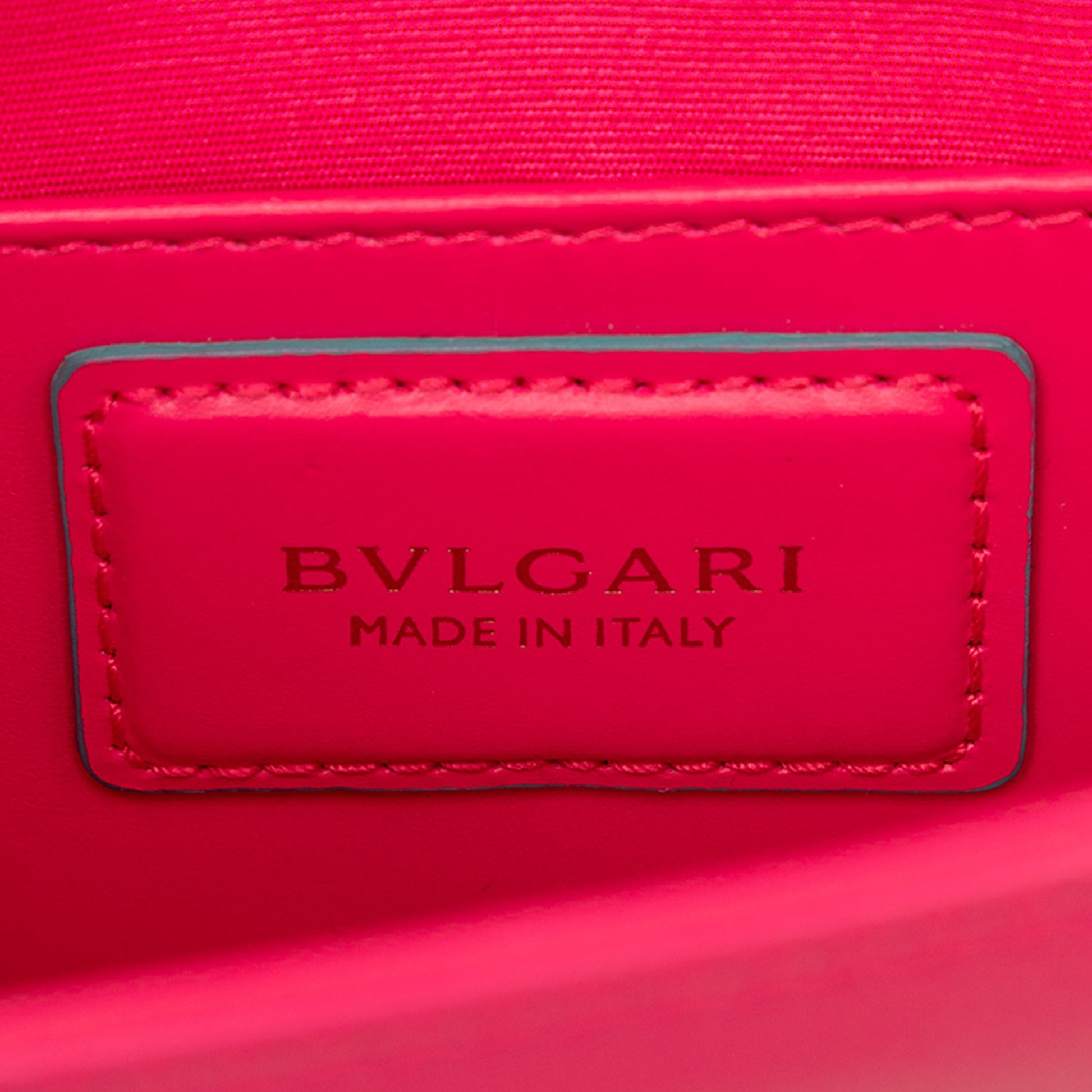 Bvlgari Small Leather Square Serpenti Forever Chain Crossbody