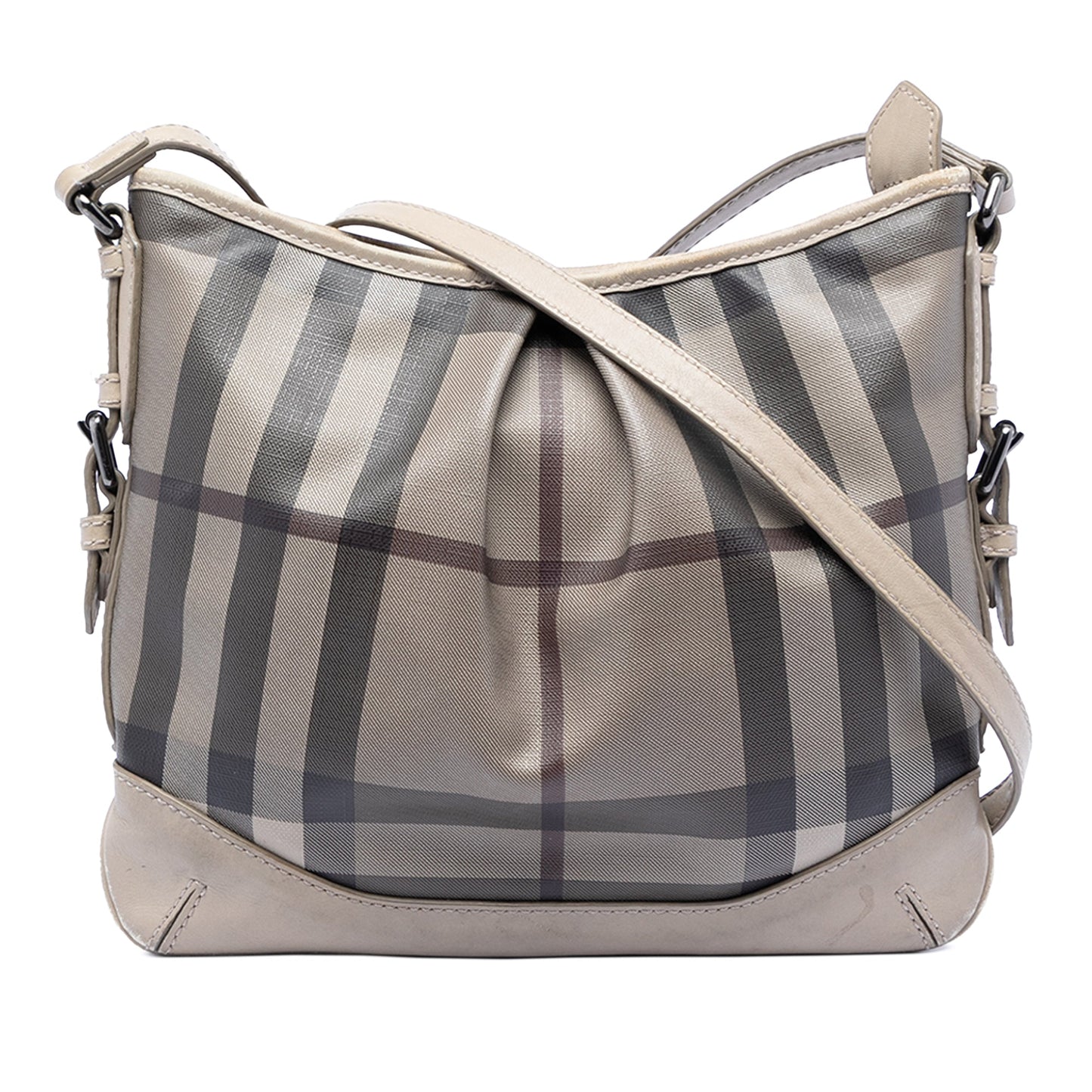 Burberry Smoke Check Coated Canvas Hartham Crossbody