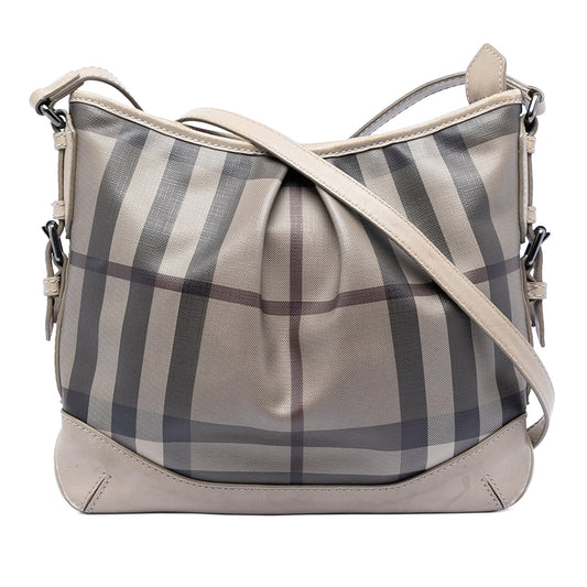 Burberry Smoke Check Coated Canvas Hartham Crossbody