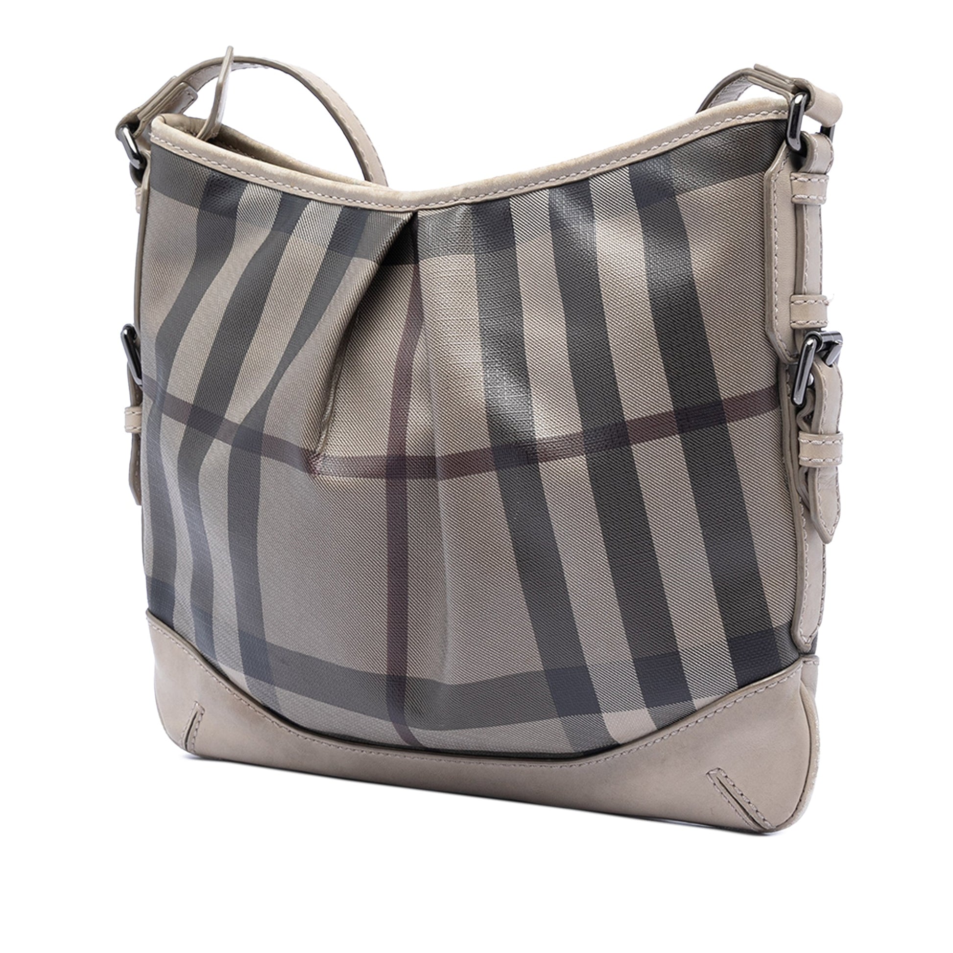 Burberry Smoke Check Coated Canvas Hartham Crossbody