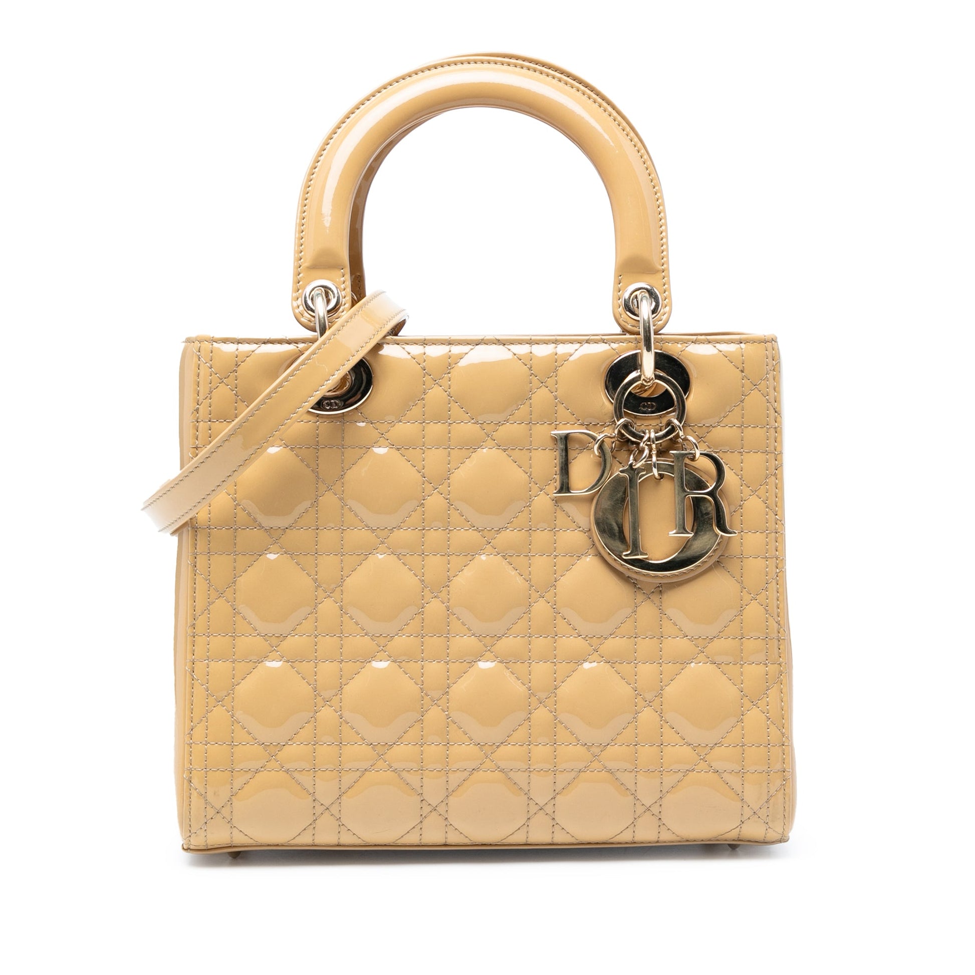 Dior Medium Patent Cannage Lady Dior