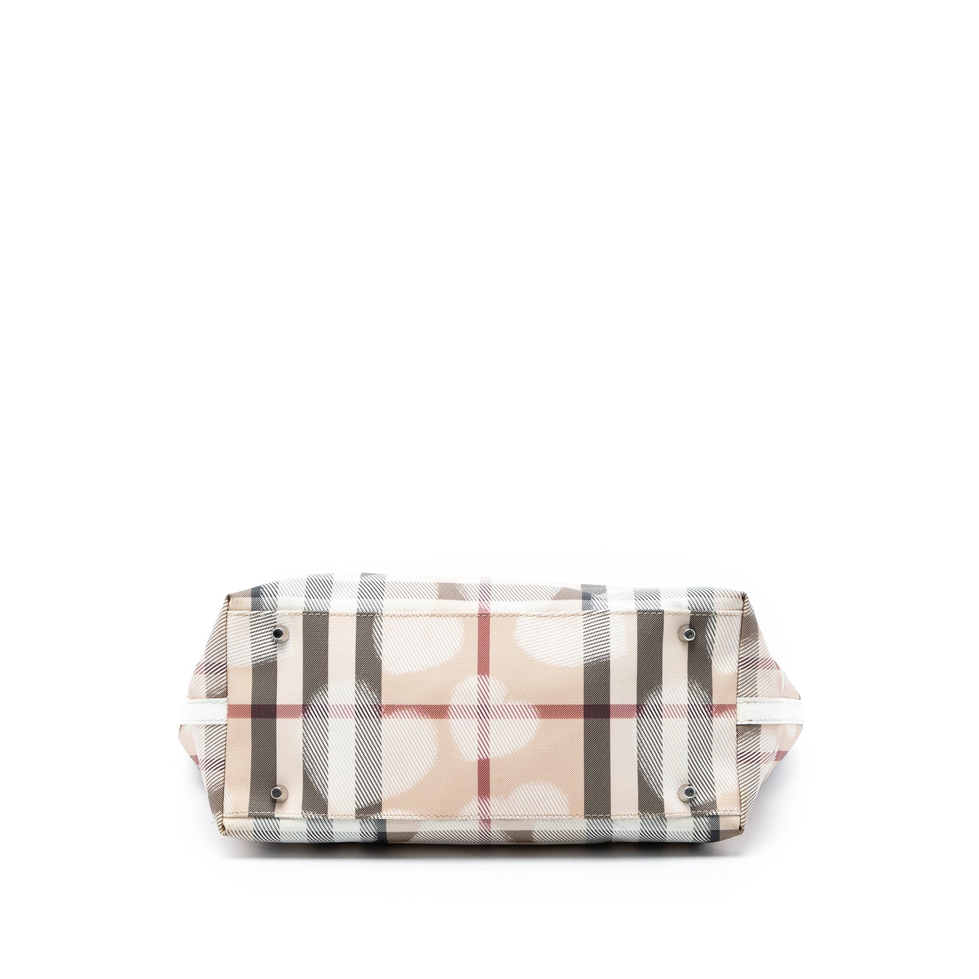 Burberry House Check Coated Canvas Hearts Tote