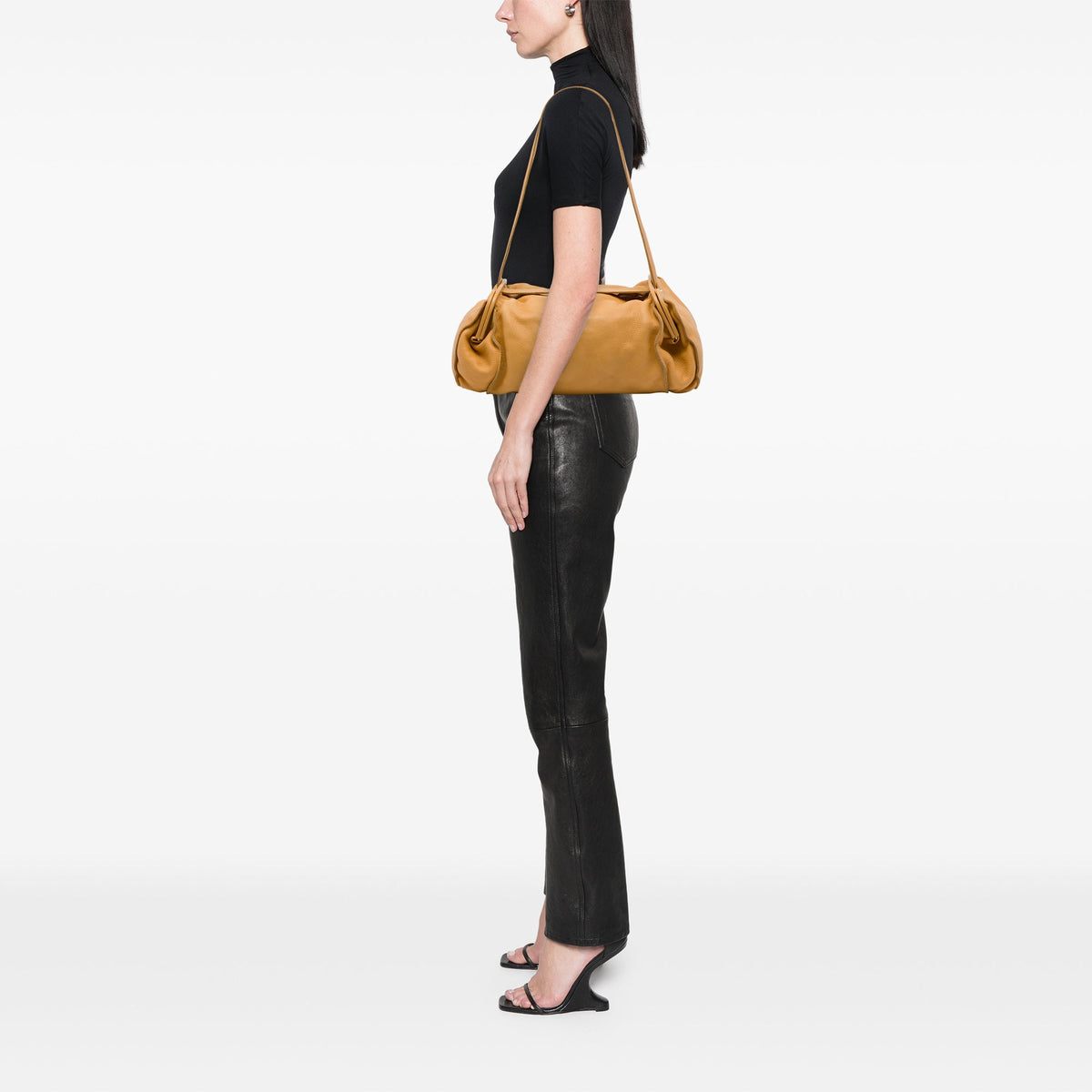 Bottega Veneta Leather Side Pocket Shoulder Bag