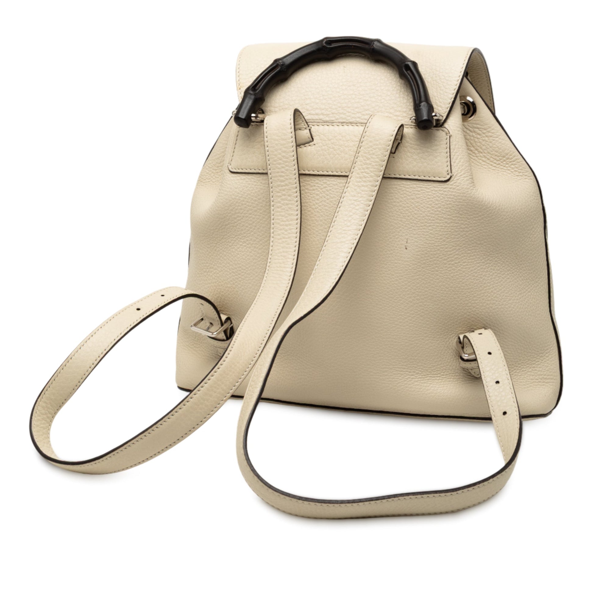 Gucci Leather Bamboo Tassel Backpack