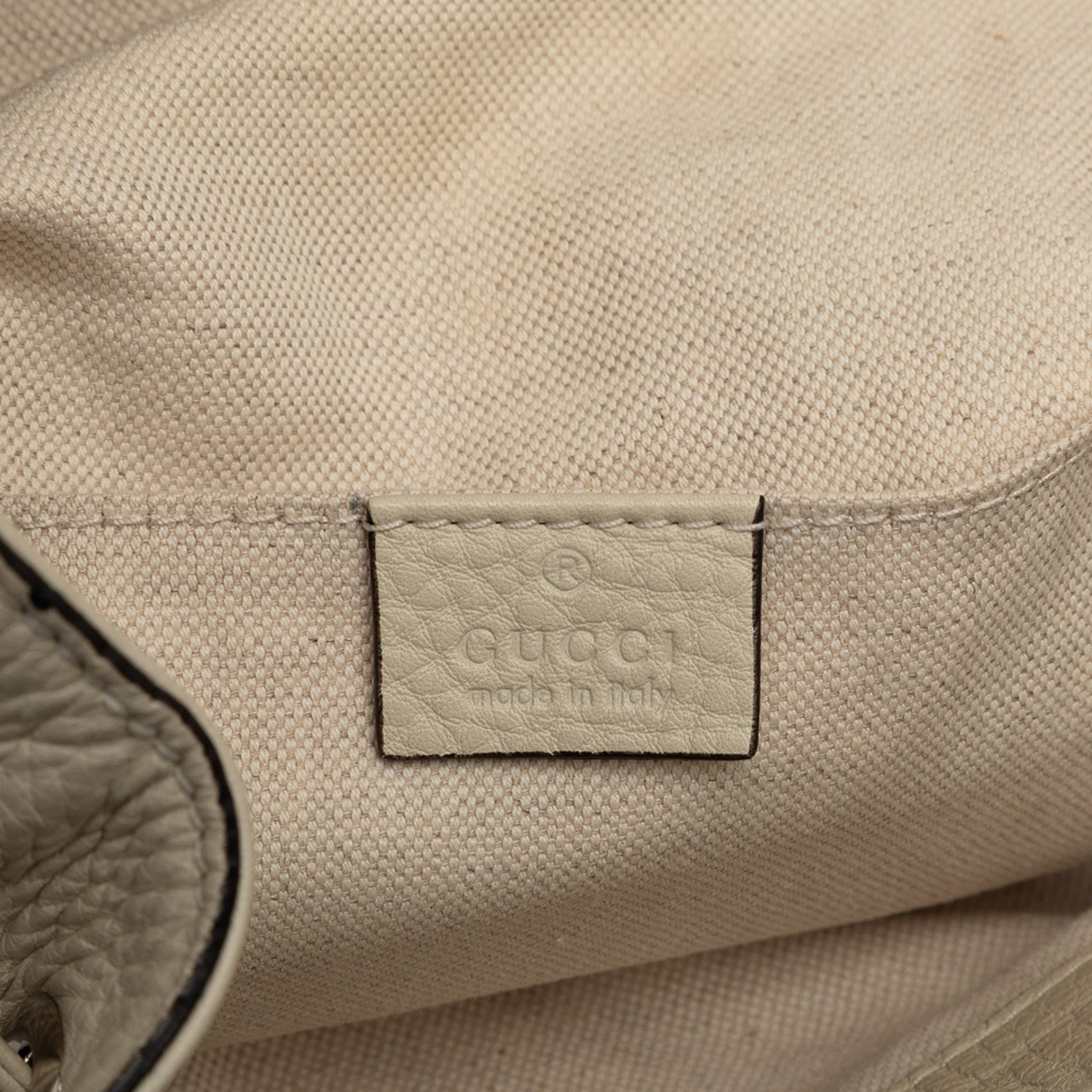 Gucci Leather Bamboo Tassel Backpack