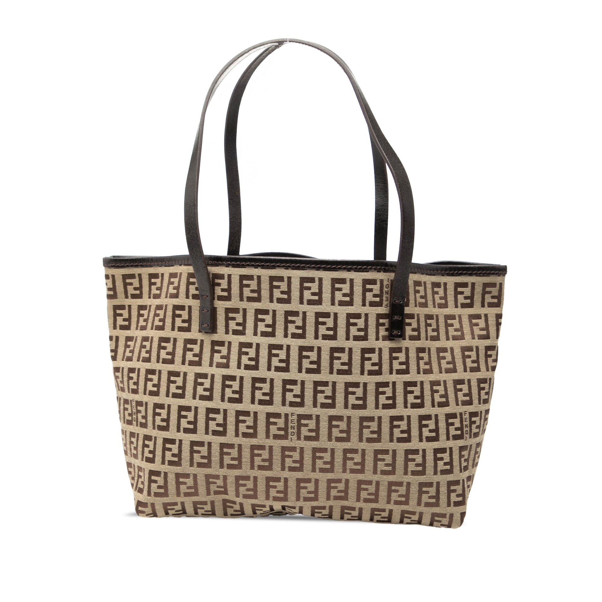Fendi Mini Zucchino Canvas Roll Tote