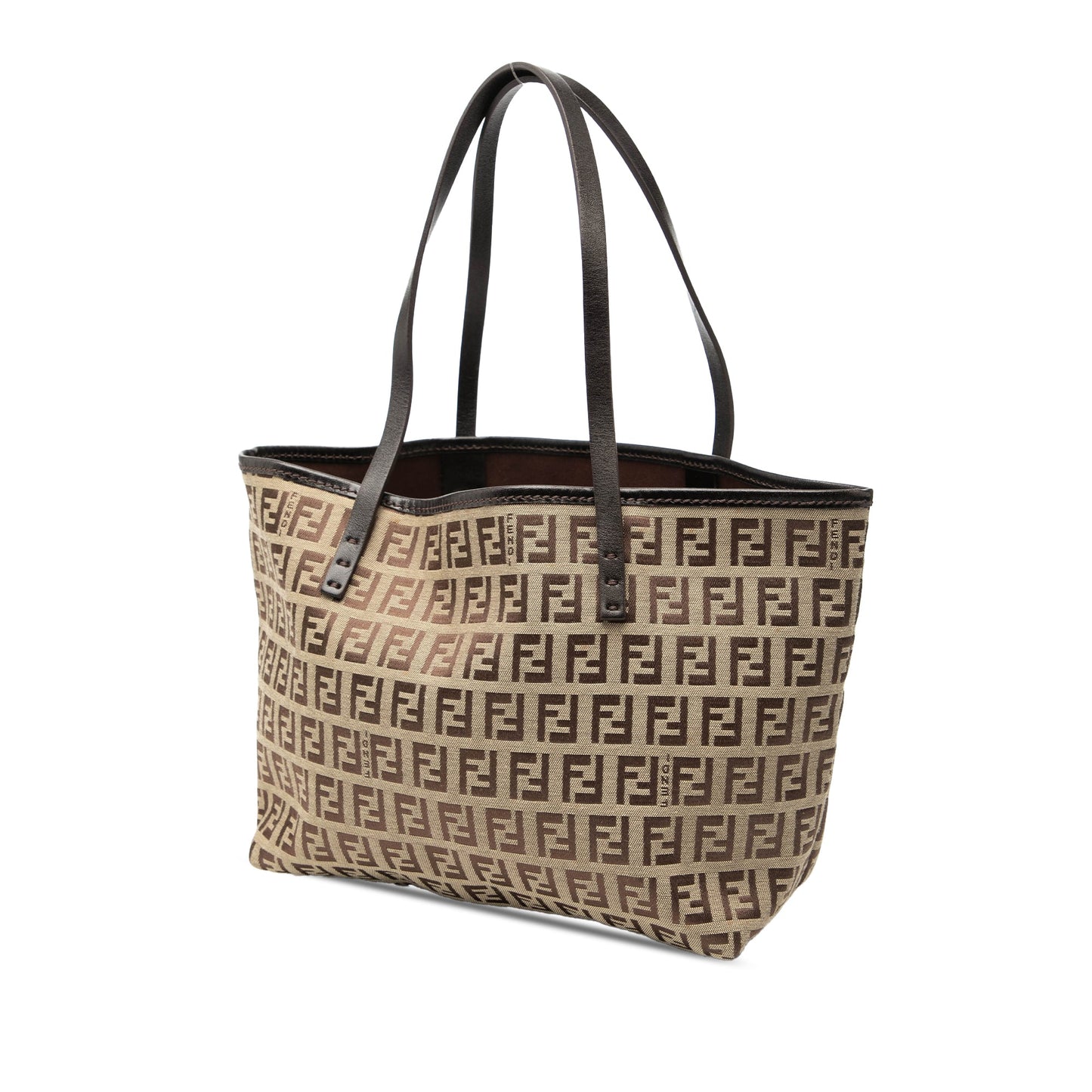 Fendi Mini Zucchino Canvas Roll Tote