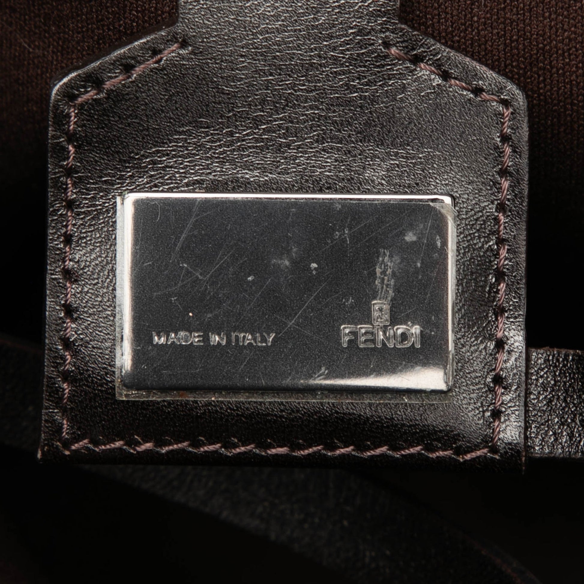 Fendi Mini Zucchino Canvas Roll Tote