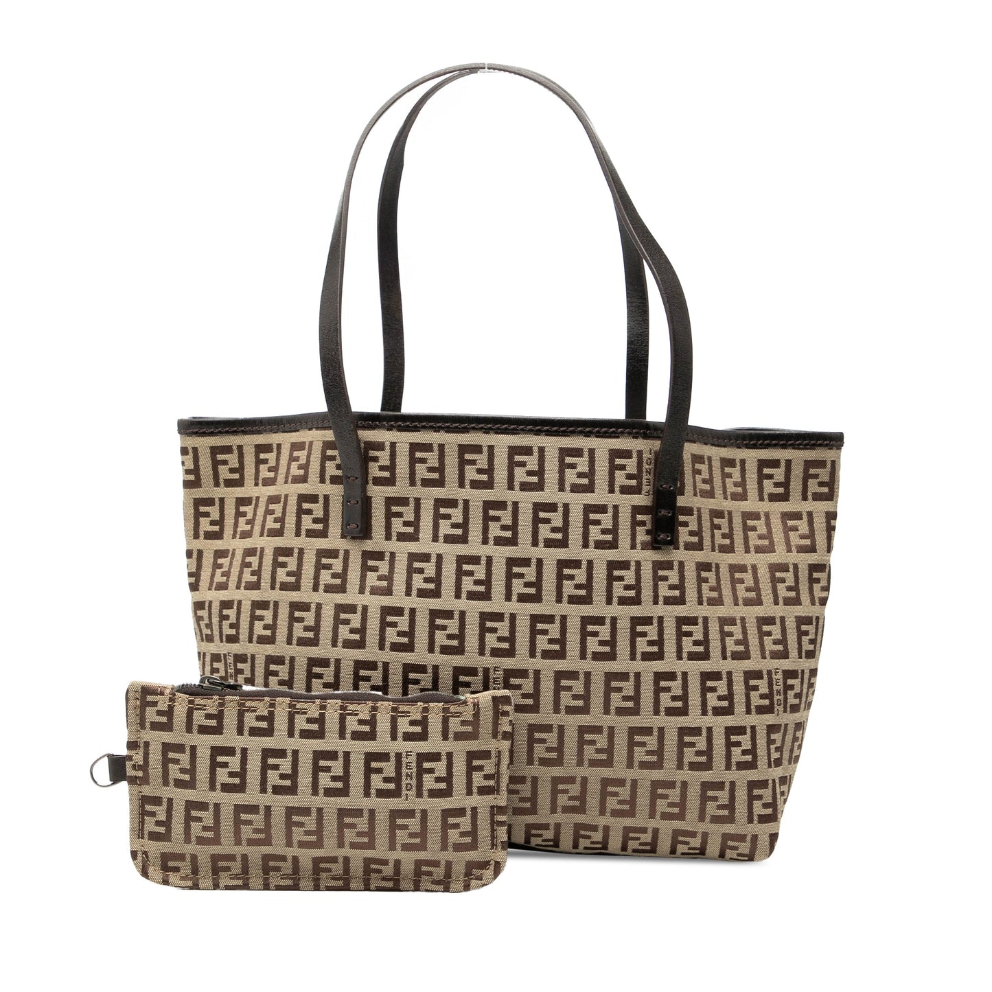 Fendi Mini Zucchino Canvas Roll Tote