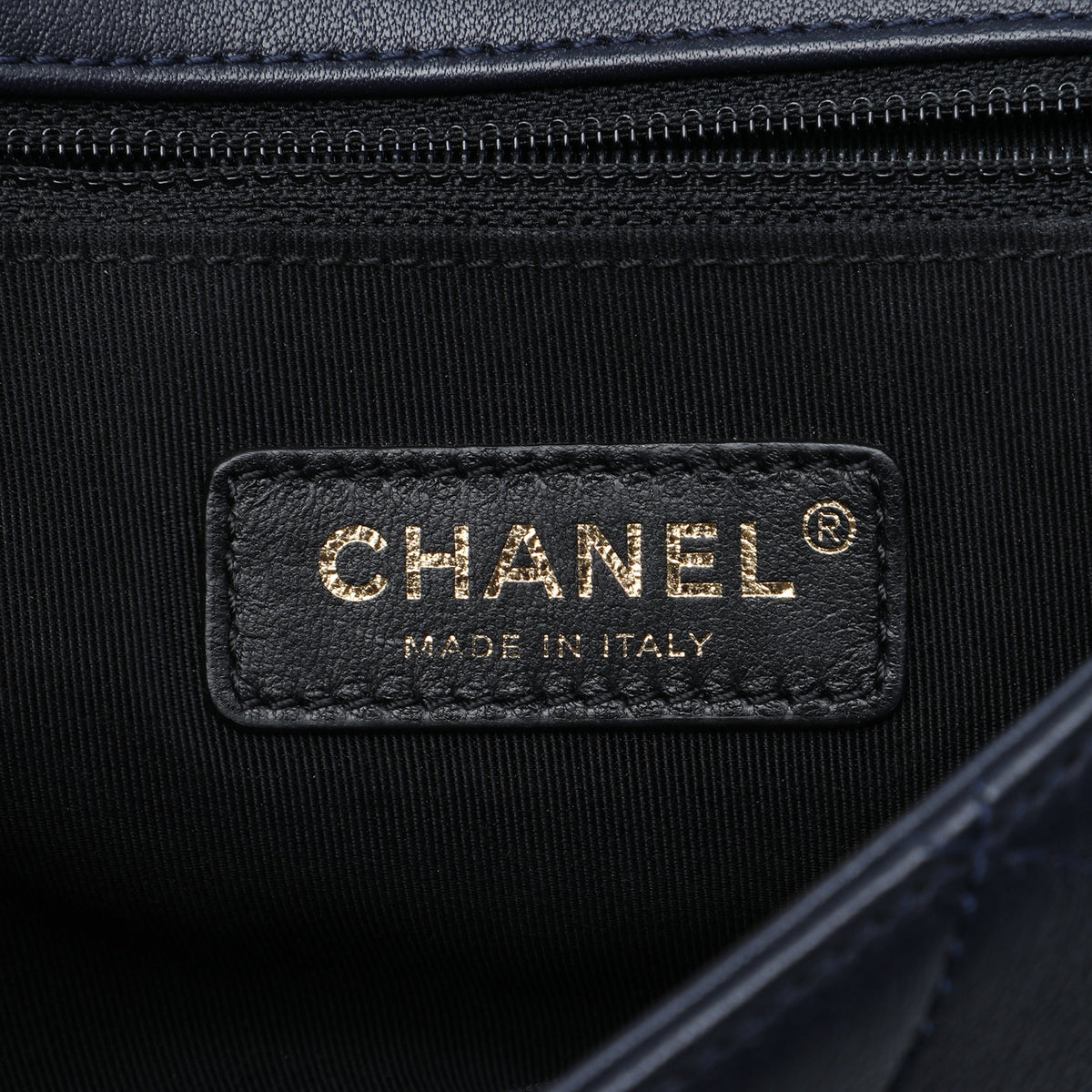 Chanel Small Quilted Lambskin Chain Detail Saddle Bag