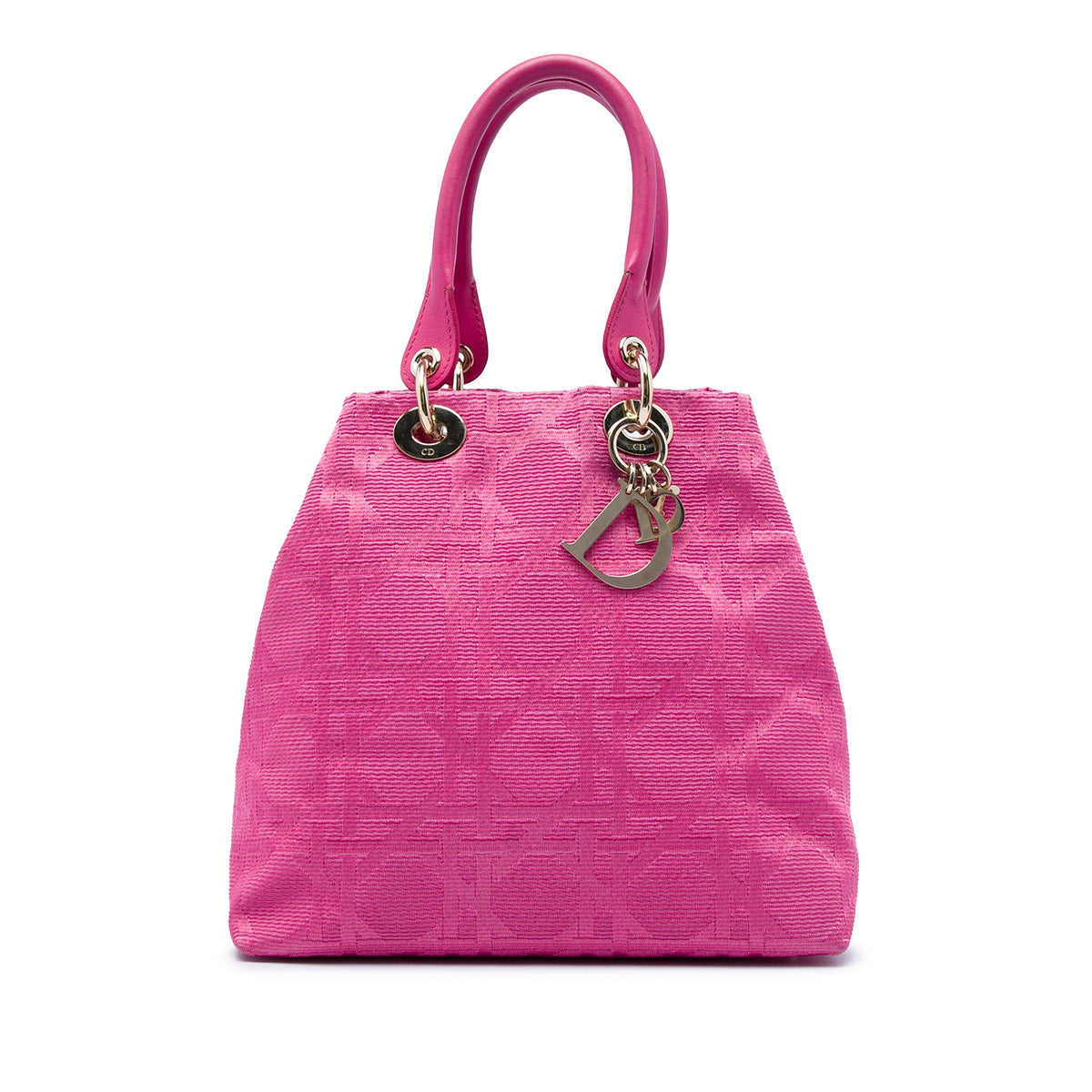 Dior Small Canvas Cannage Lady Dior Soft Shopping Tote