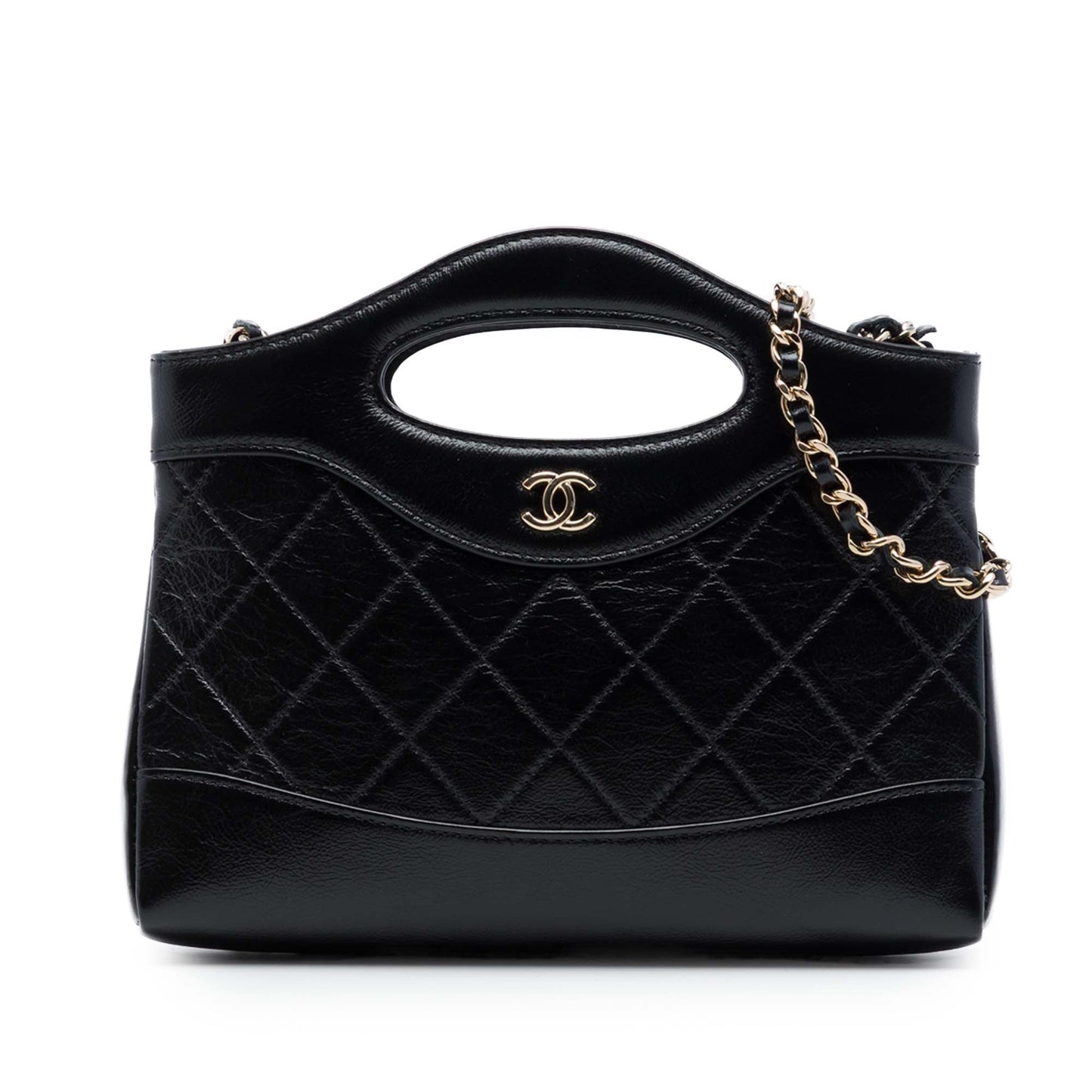 Chanel Nano Quilted Glazed Calfskin 31 Shopping Bag