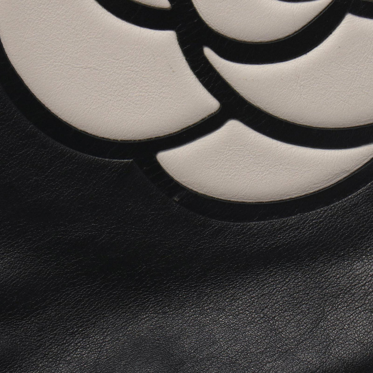 Chanel Lambskin Embossed Camellia Logo Tote