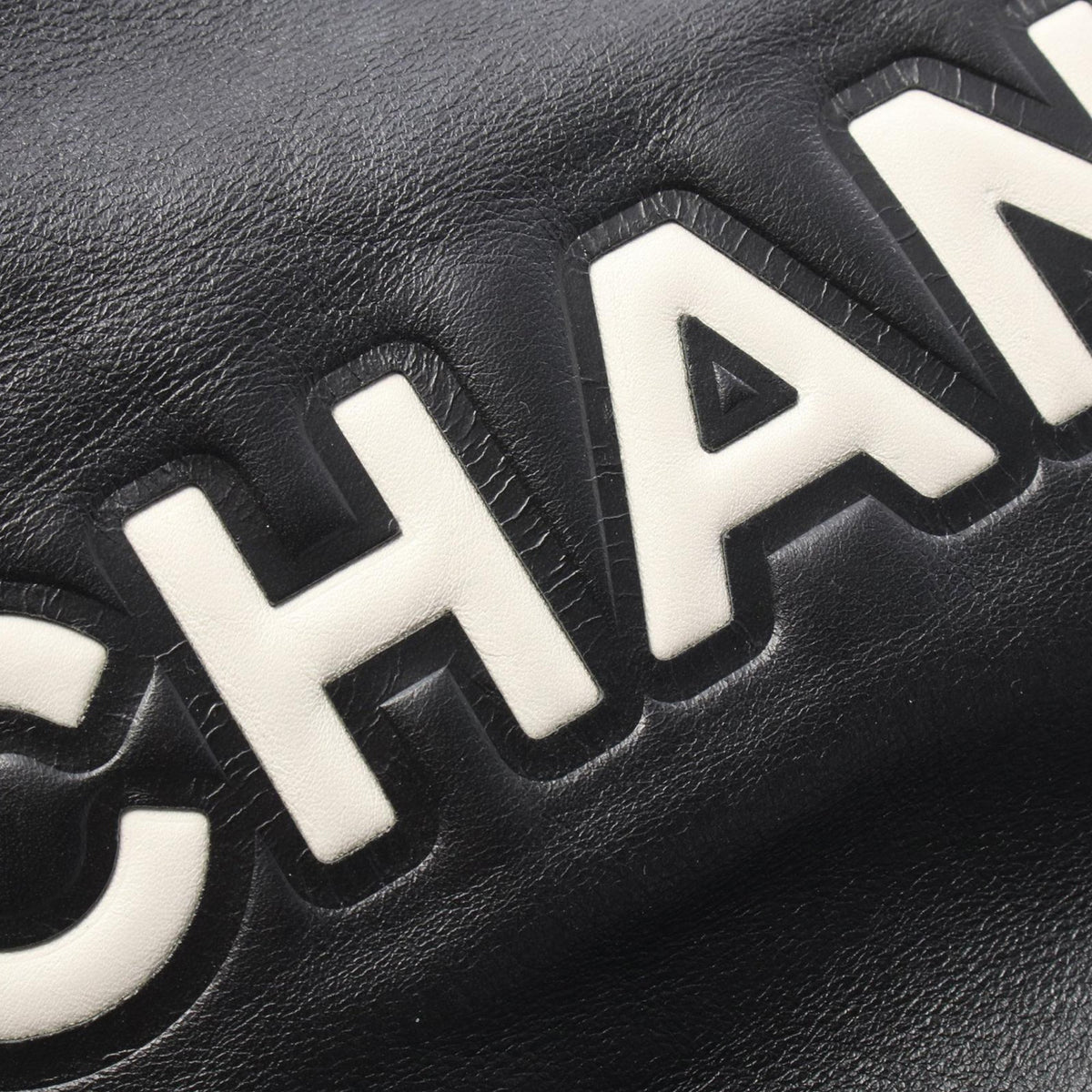 Chanel Lambskin Embossed Camellia Logo Tote