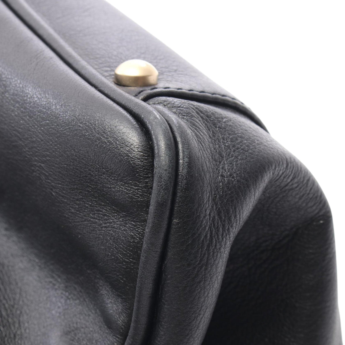 Chanel Lambskin Embossed Camellia Logo Tote