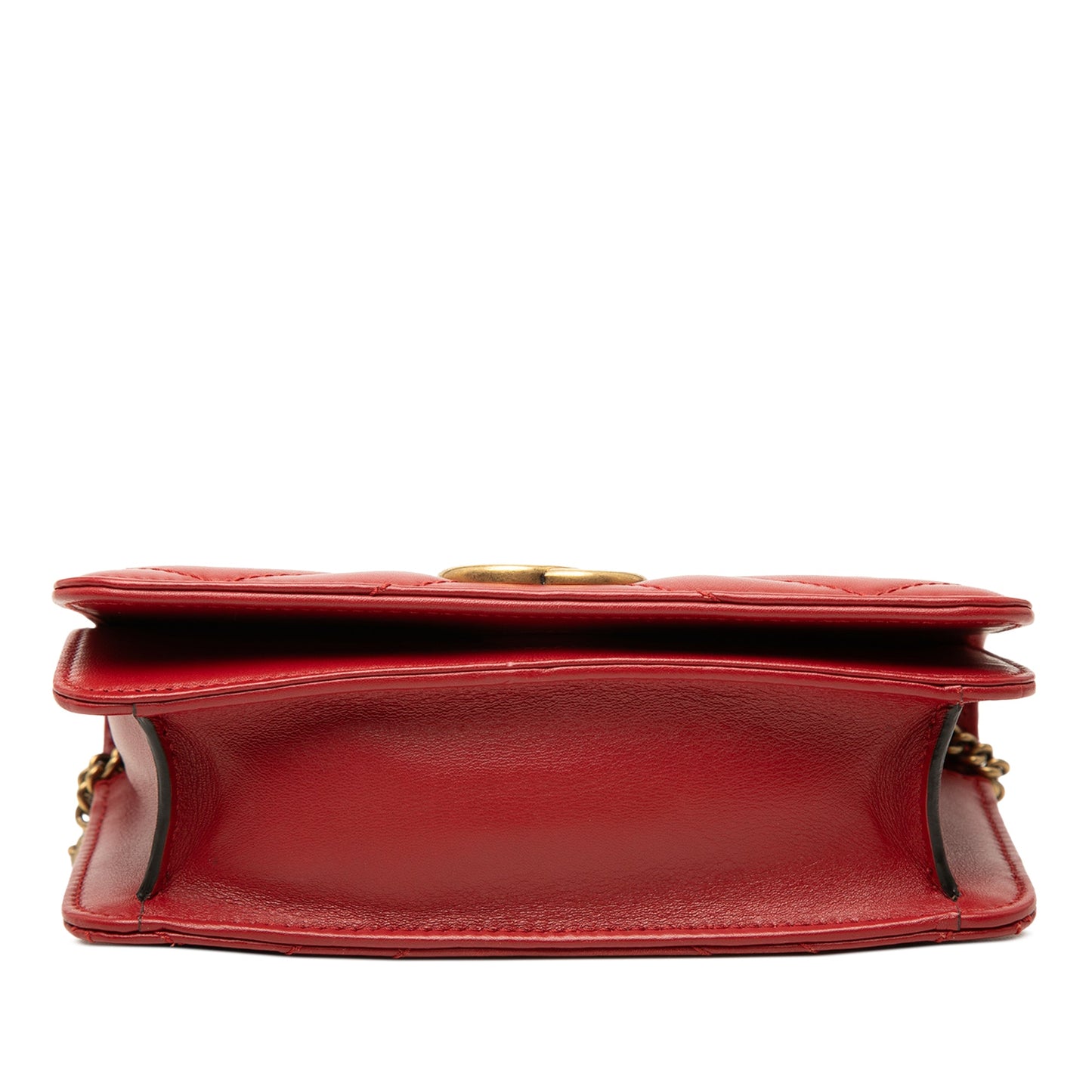Gucci Mini GG Marmont Matelasse Calfskin Wallet On Chain