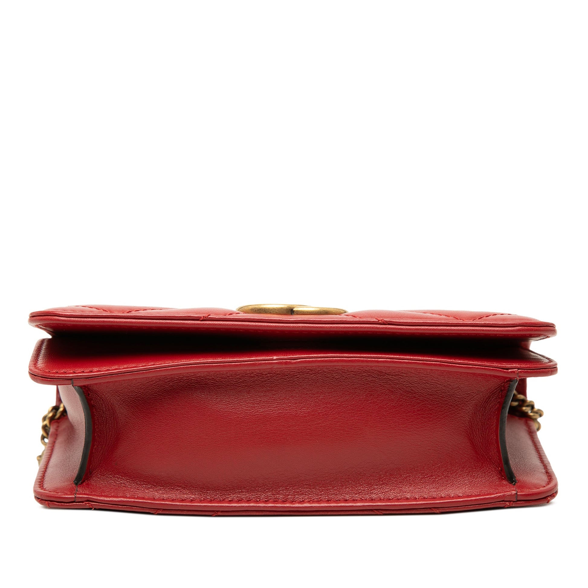 Gucci Mini GG Marmont Matelasse Calfskin Wallet On Chain