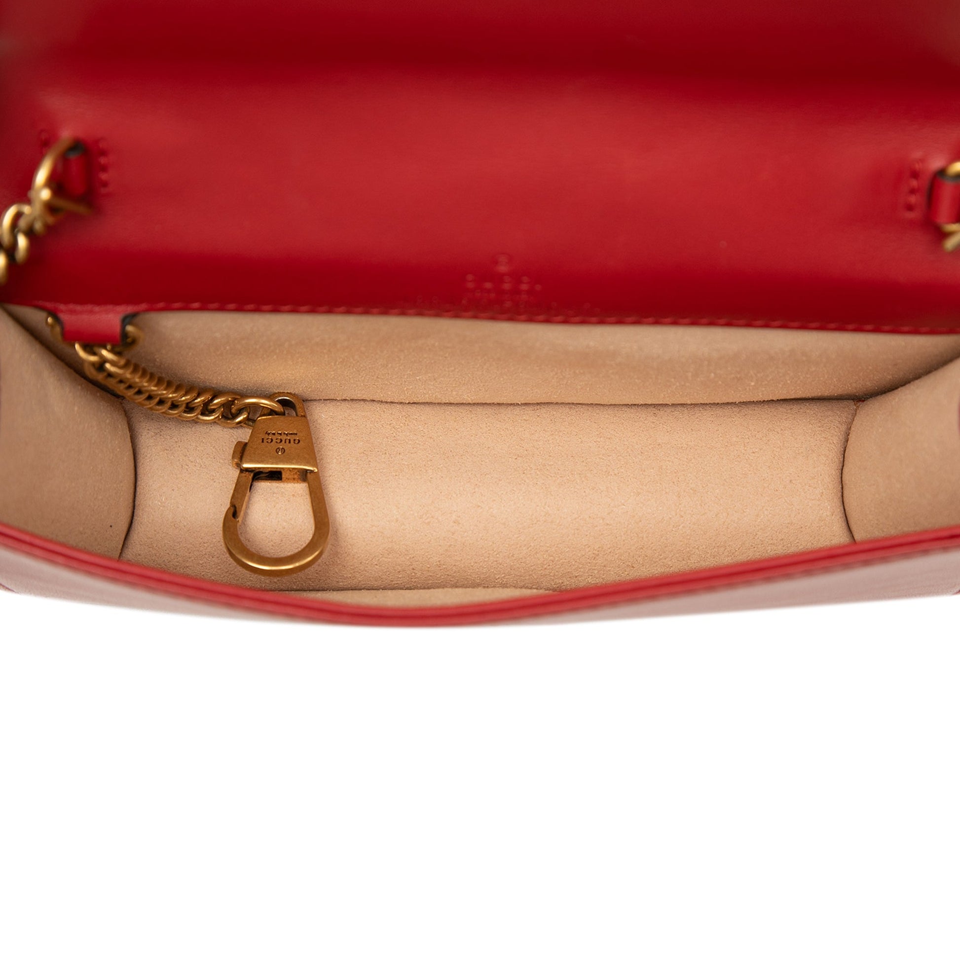 Gucci Mini GG Marmont Matelasse Calfskin Wallet On Chain