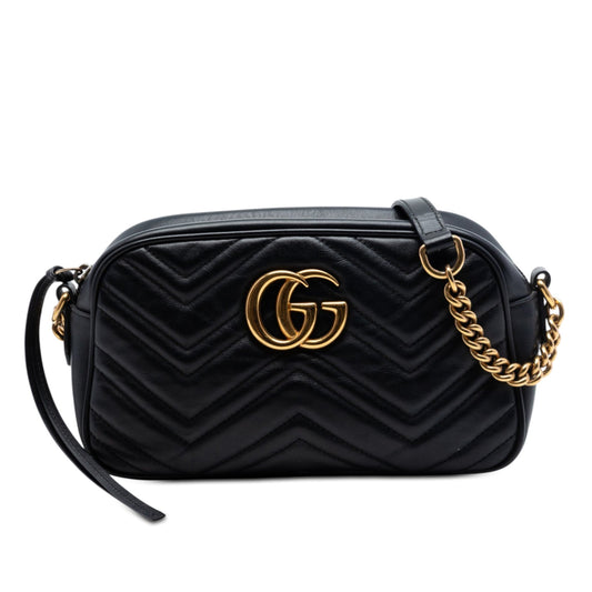Gucci Small GG Marmont Matelasse Calfskin Crossbody