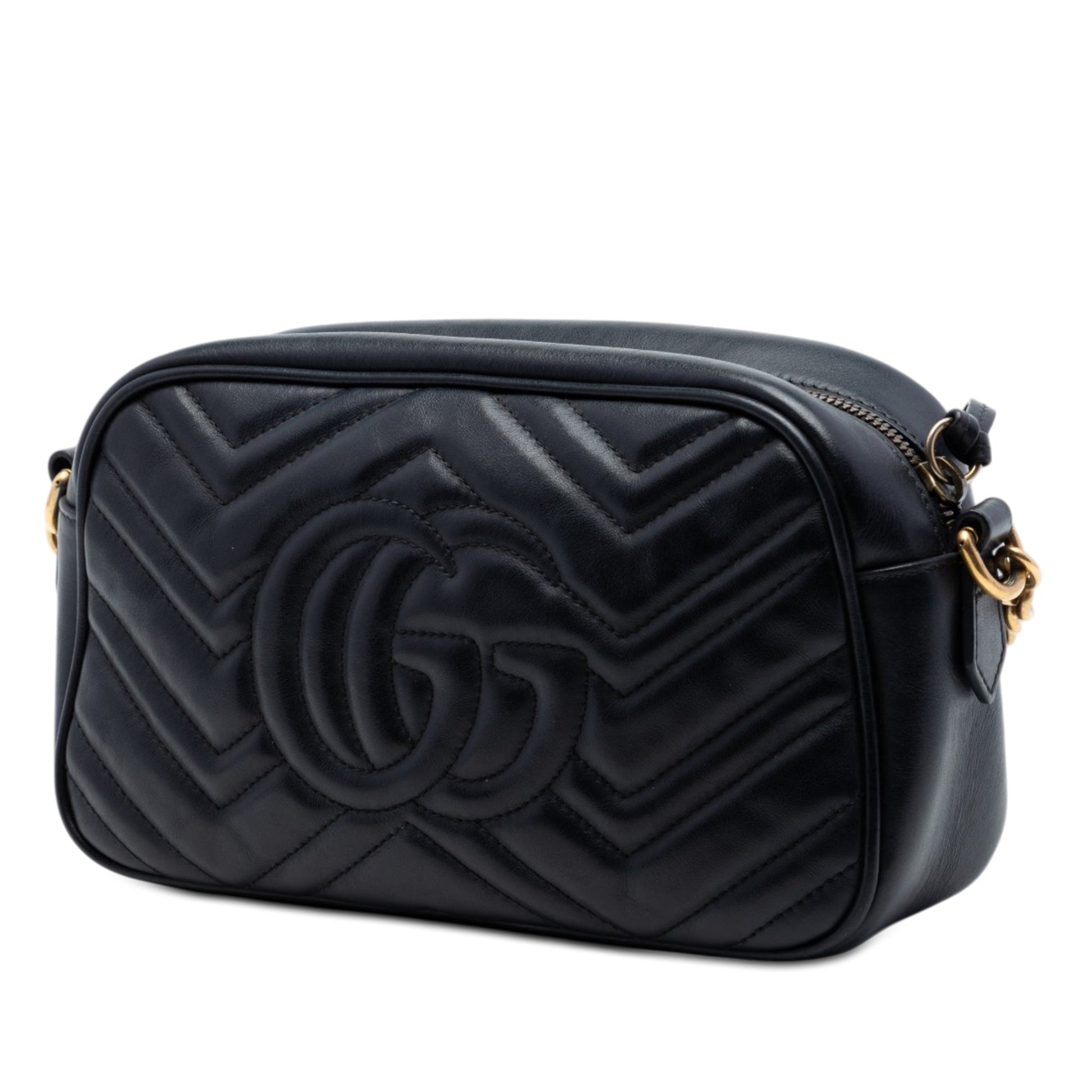 Gucci Small GG Marmont Matelasse Calfskin Crossbody