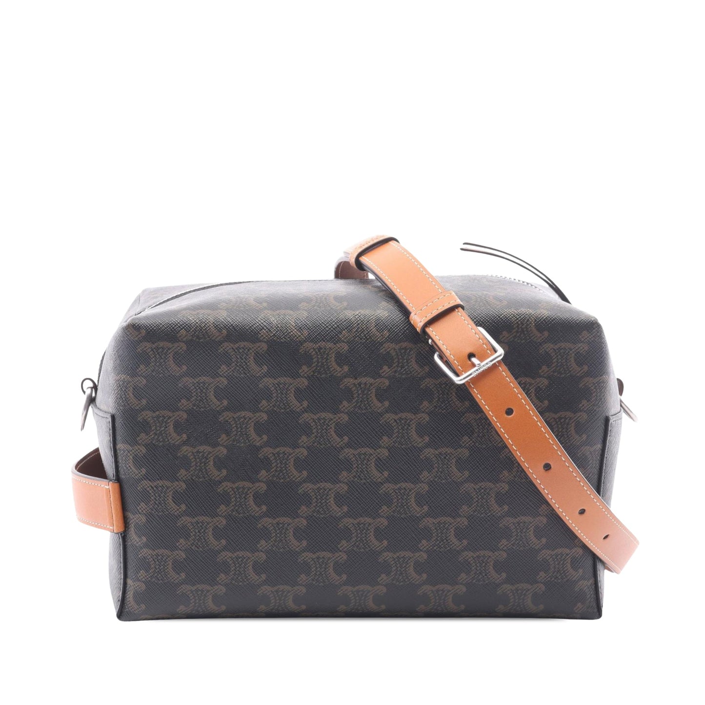 Celine Triomphe Coated Canvas Take Away Crossbody