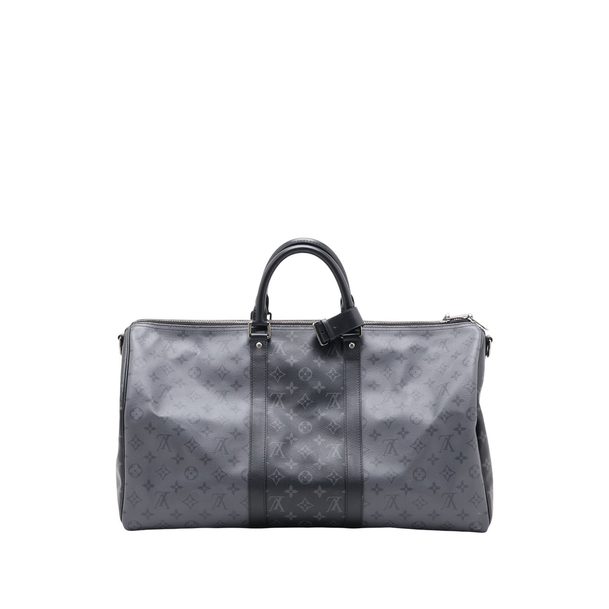 Louis Vuitton Monogram Eclipse Reverse Keepall Bandouliere 50 — Gray