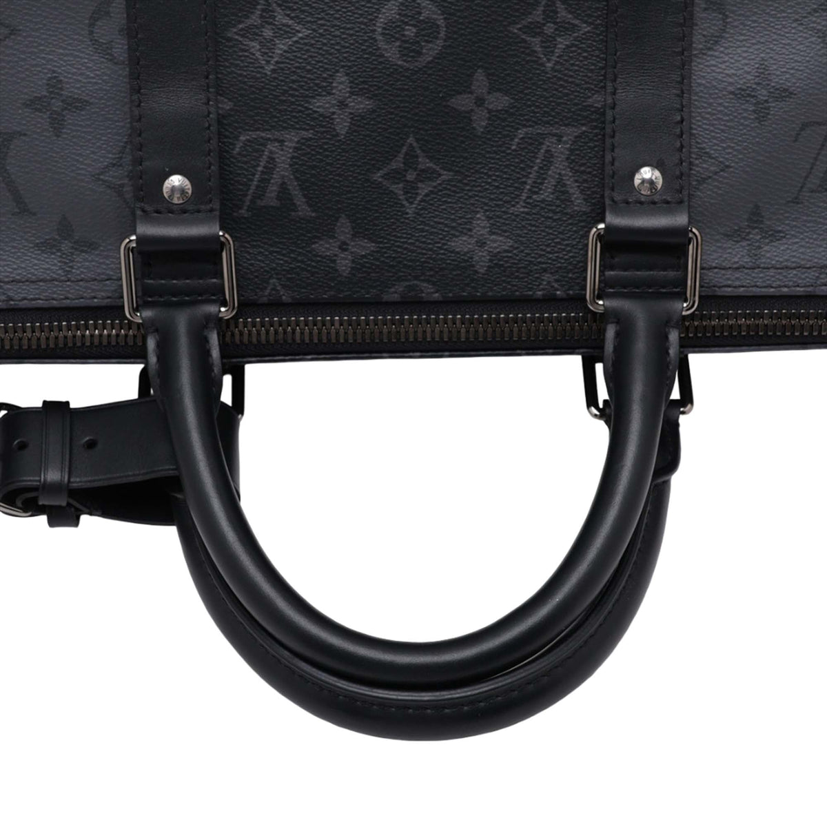 Louis Vuitton Monogram Eclipse Reverse Keepall Bandouliere 50 — Gray