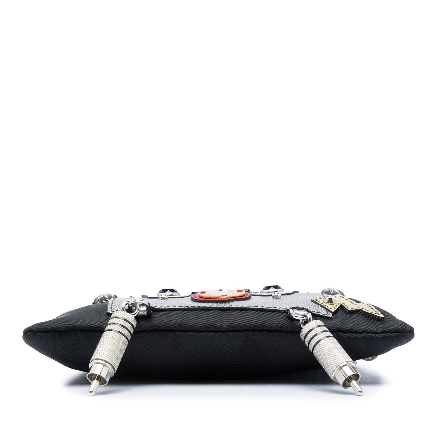 Prada Tessuto Saffiano Robot Chain Shoulder Bag
