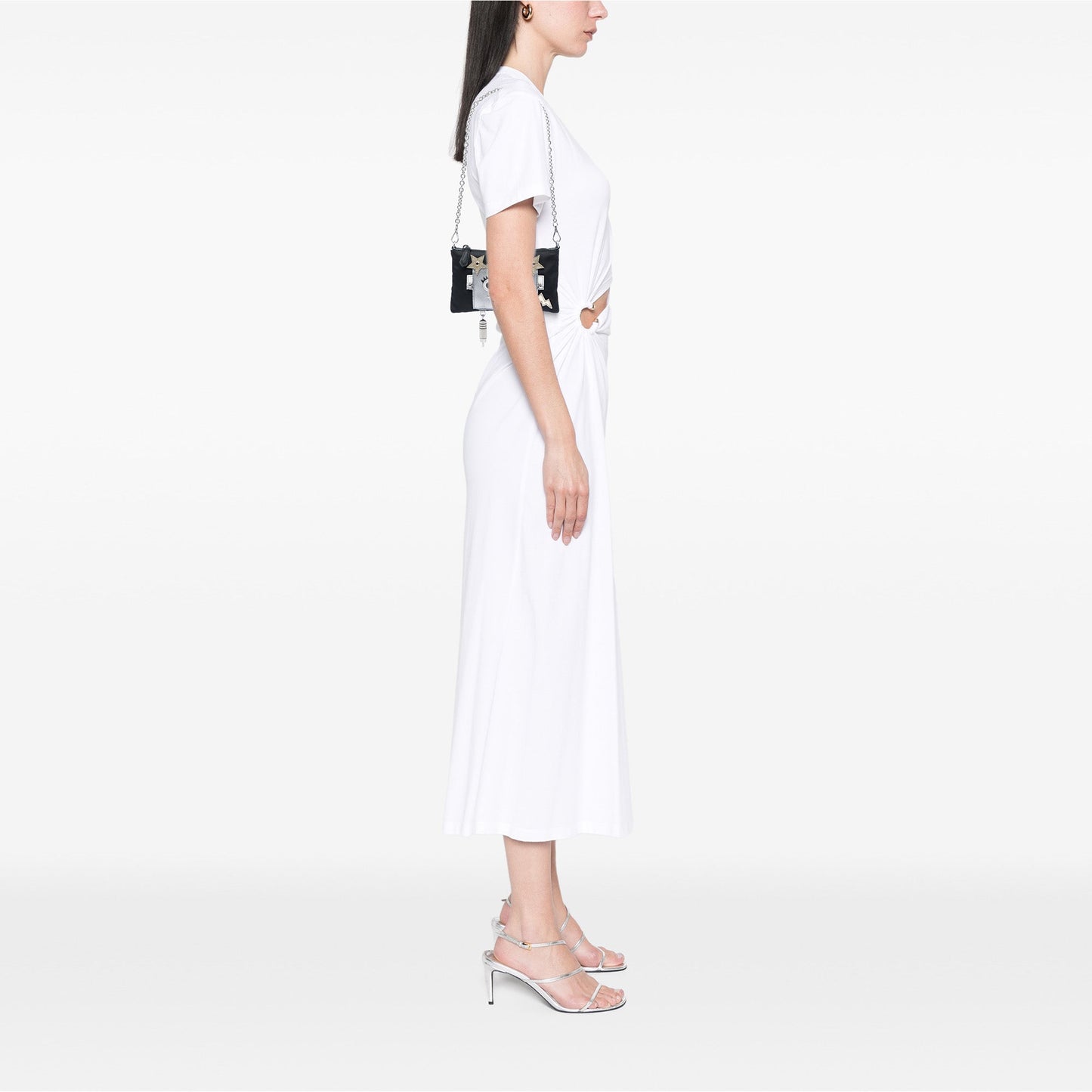 Prada Tessuto Saffiano Robot Chain Shoulder Bag
