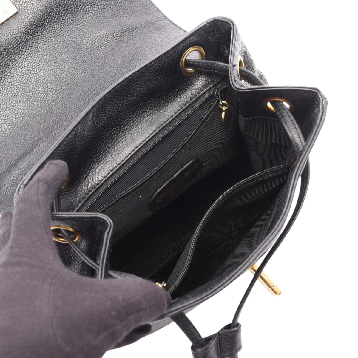 Chanel Caviar Triple CC Backpack