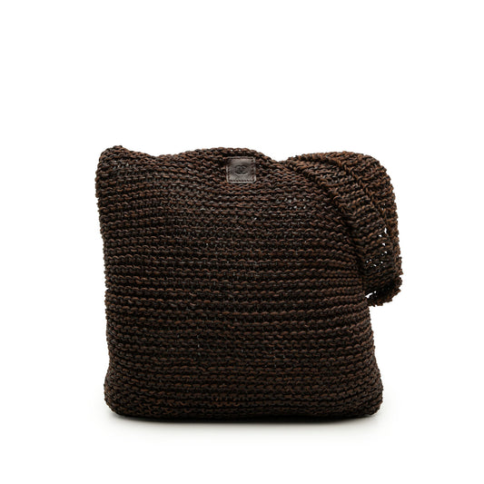 Chanel CC Knitted Calfskin Shoulder Bag