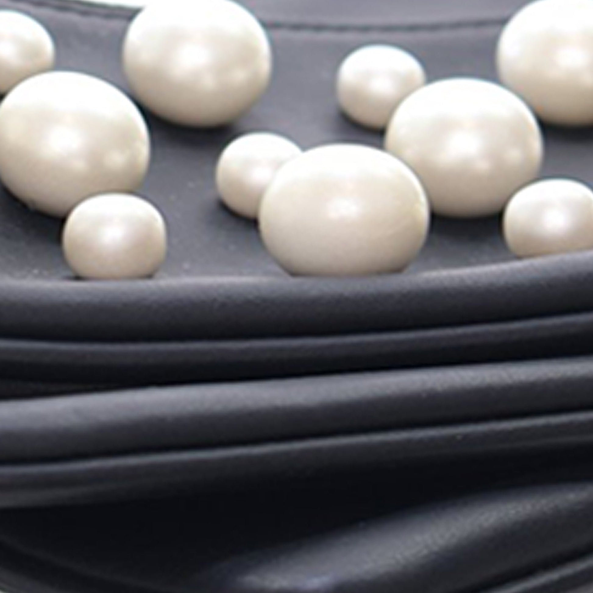 Fendi Leather Pearl Studded Triplette Clutch