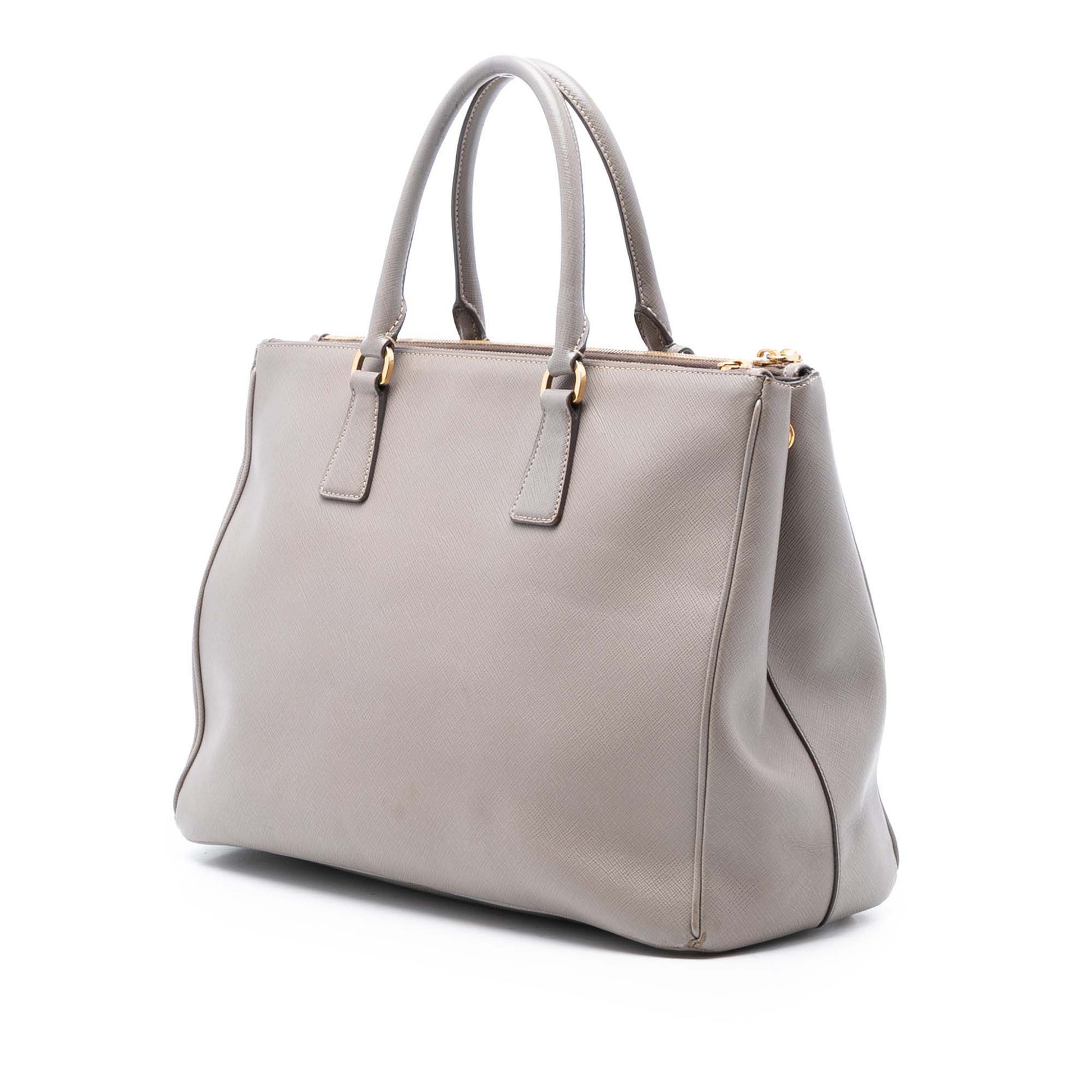Prada Large Saffiano Lux Galleria Double Zip Tote