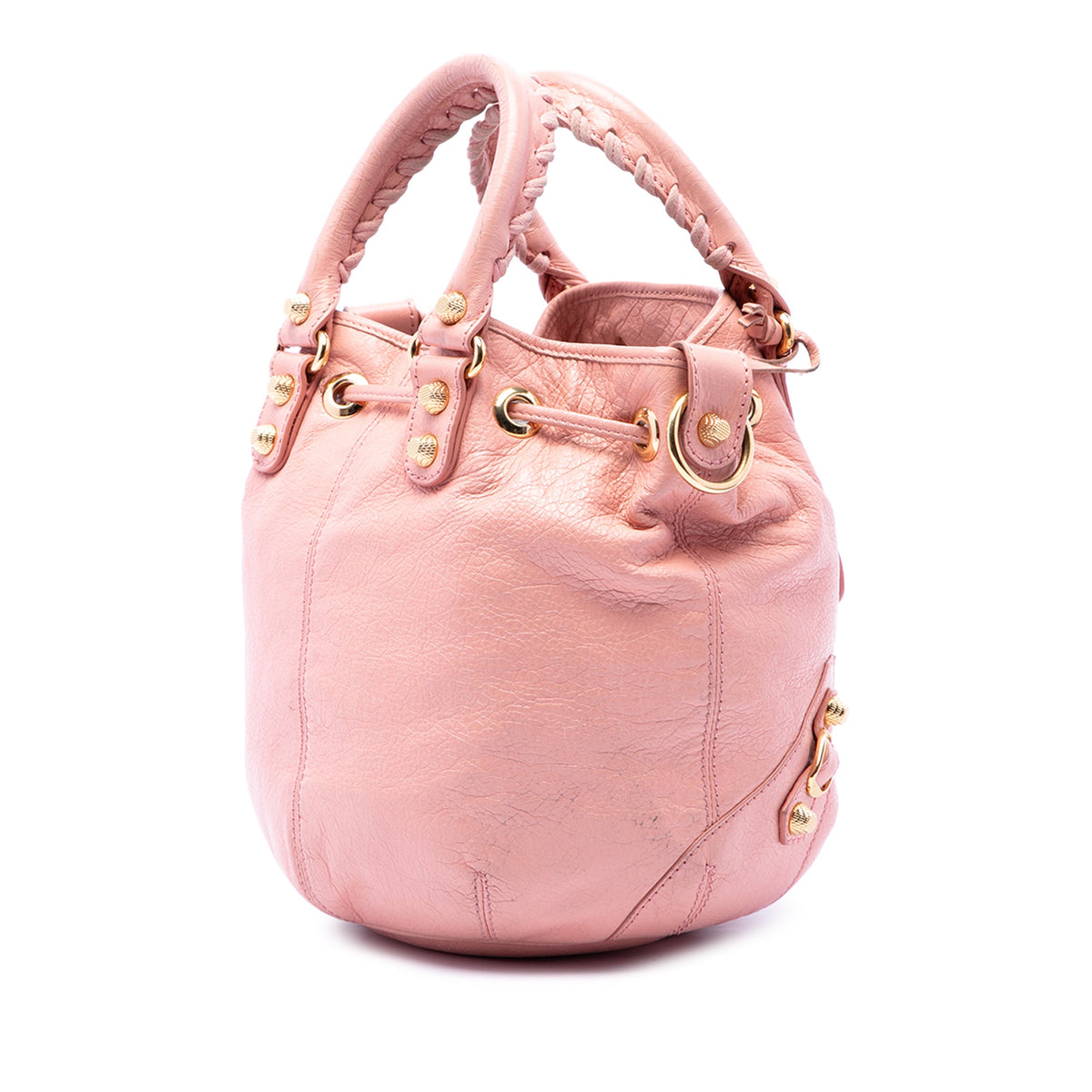 Balenciaga Mini Lambskin Motocross Giant 12 Pompon Bag