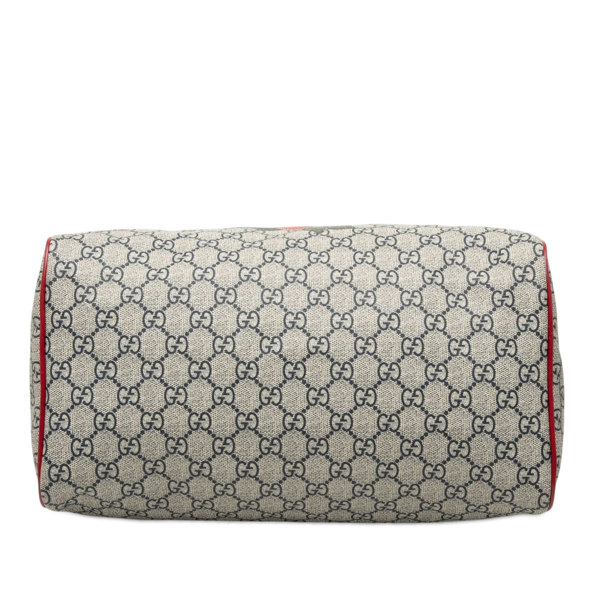 Gucci Medium GG Supreme Joy Tattoo Heart Boston Bag
